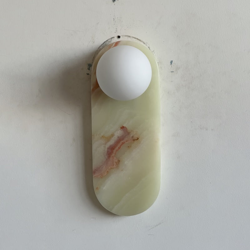 Syraeia Modern Minimalist Marble Jade Wall Lamp - Lamp Copper