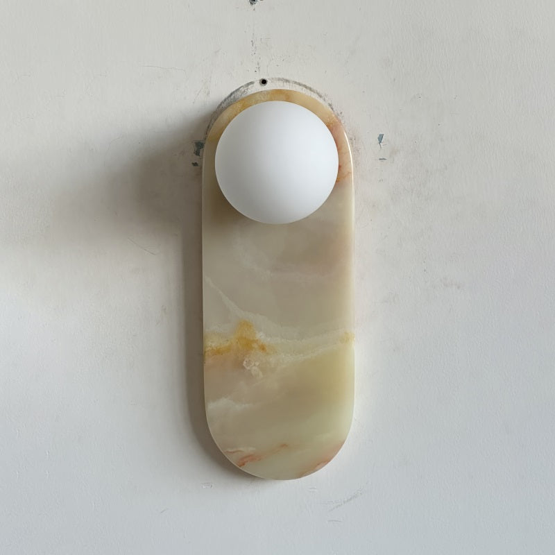 Syraeia Modern Minimalist Marble Jade Wall Lamp - Lamp Copper