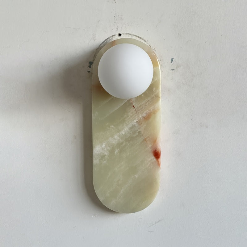 Syraeia Modern Minimalist Marble Jade Wall Lamp - Lamp Copper