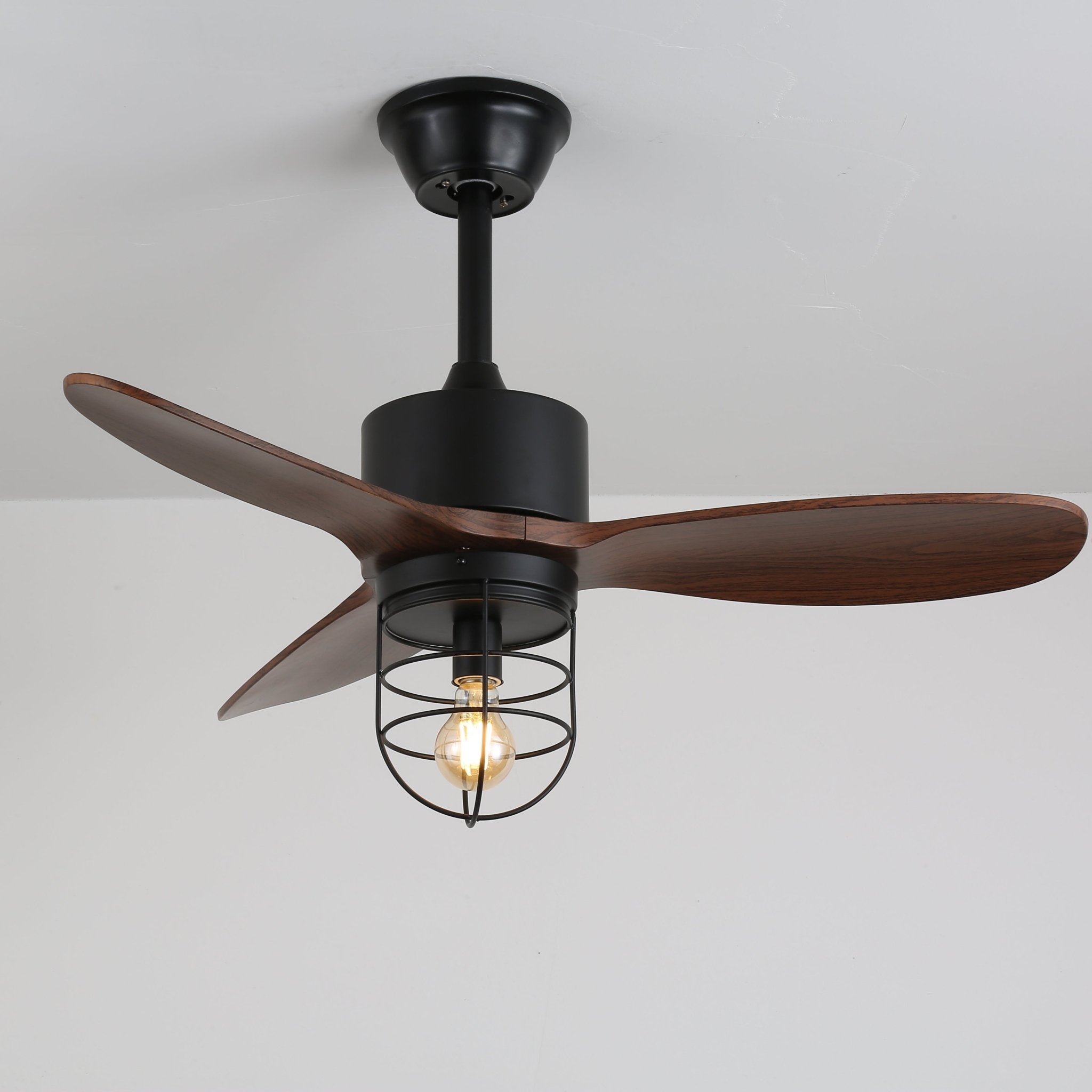 Ventilador de Techo Industrial de Madera Brisora con Luz, funciones del mando a distancia