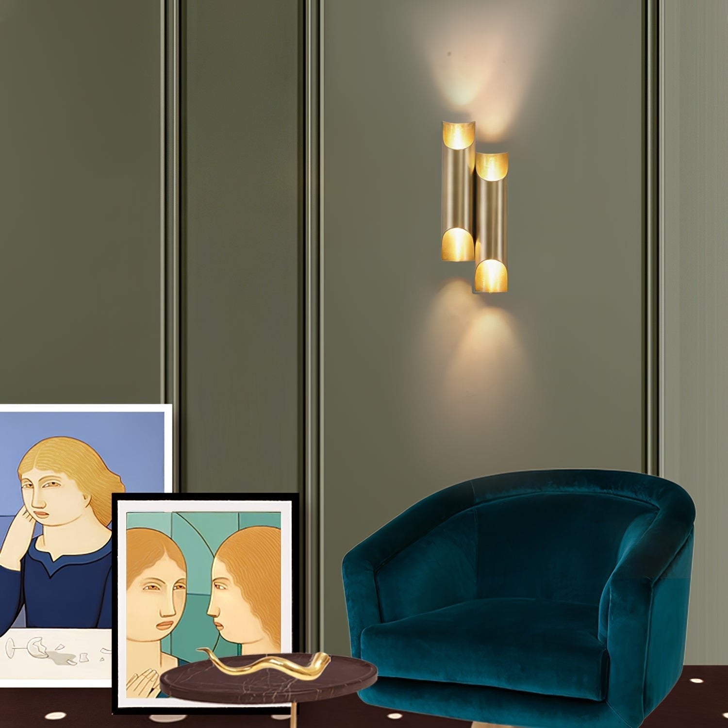 Callahan Brass Wall Lamp - Letslighting
