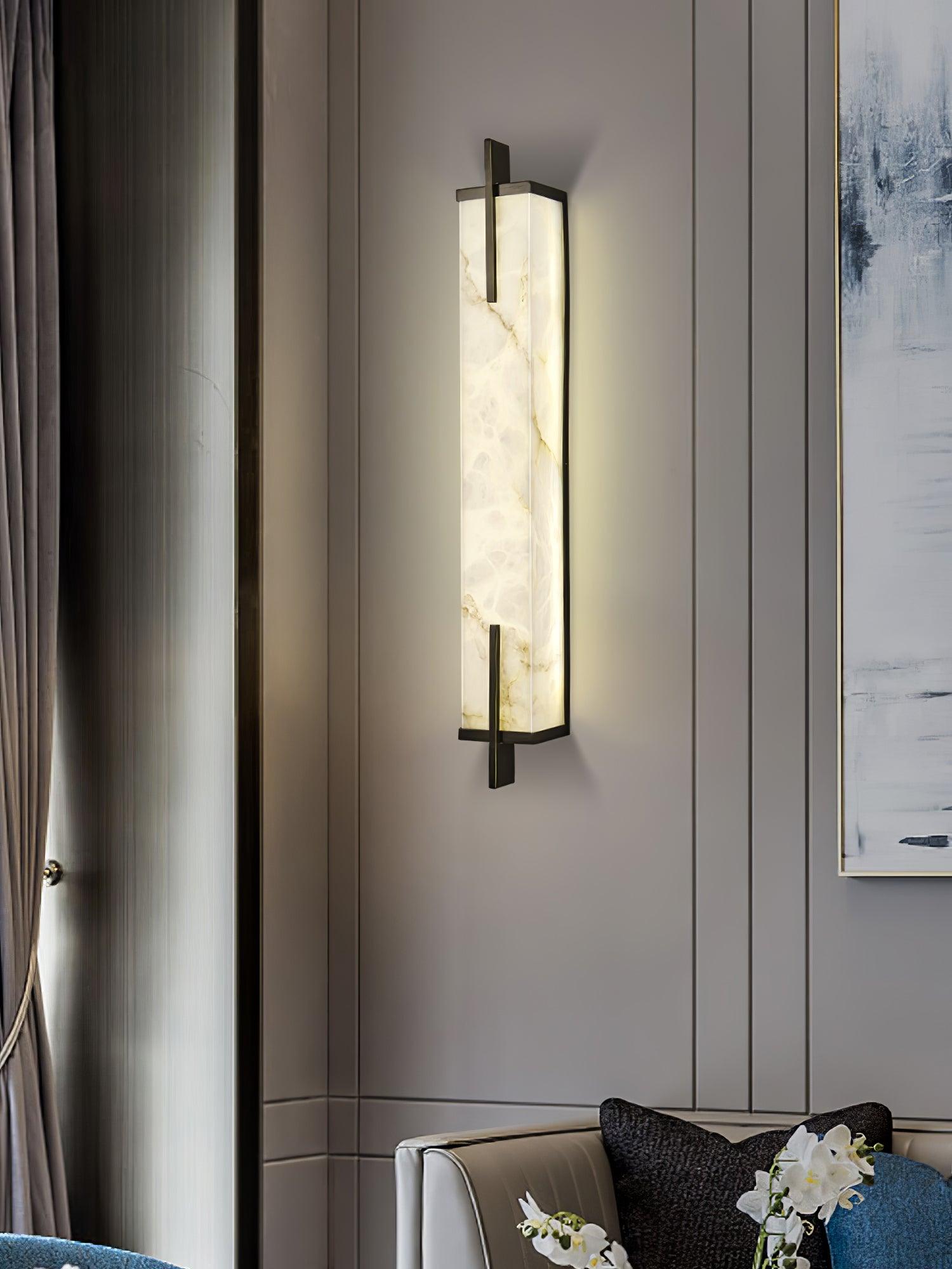 Aurcarir Rectangular Alabaster Wall Light - Letslighting