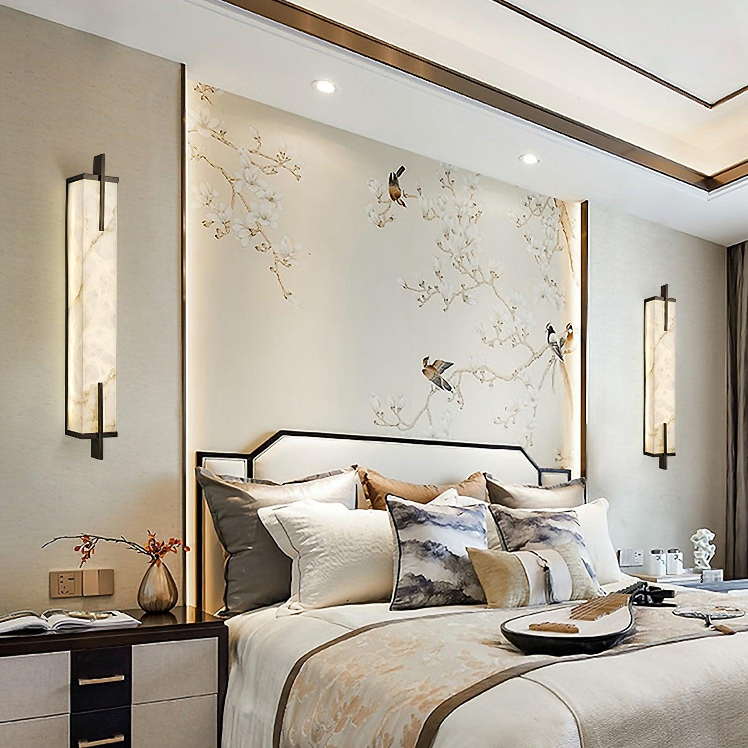 Aurcarir Rectangular Alabaster Wall Light - Letslighting