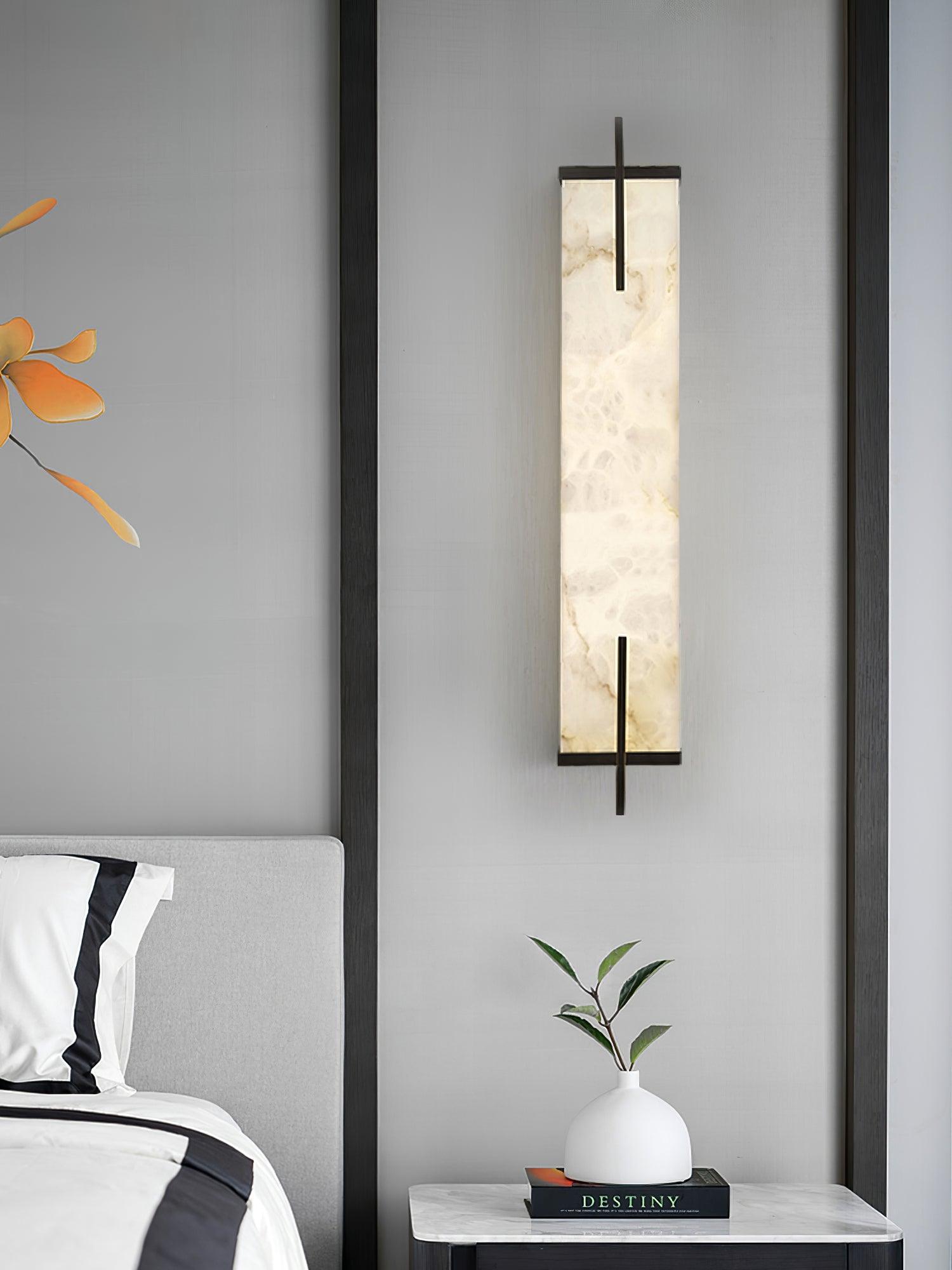 Aurcarir Rectangular Alabaster Wall Light - Letslighting