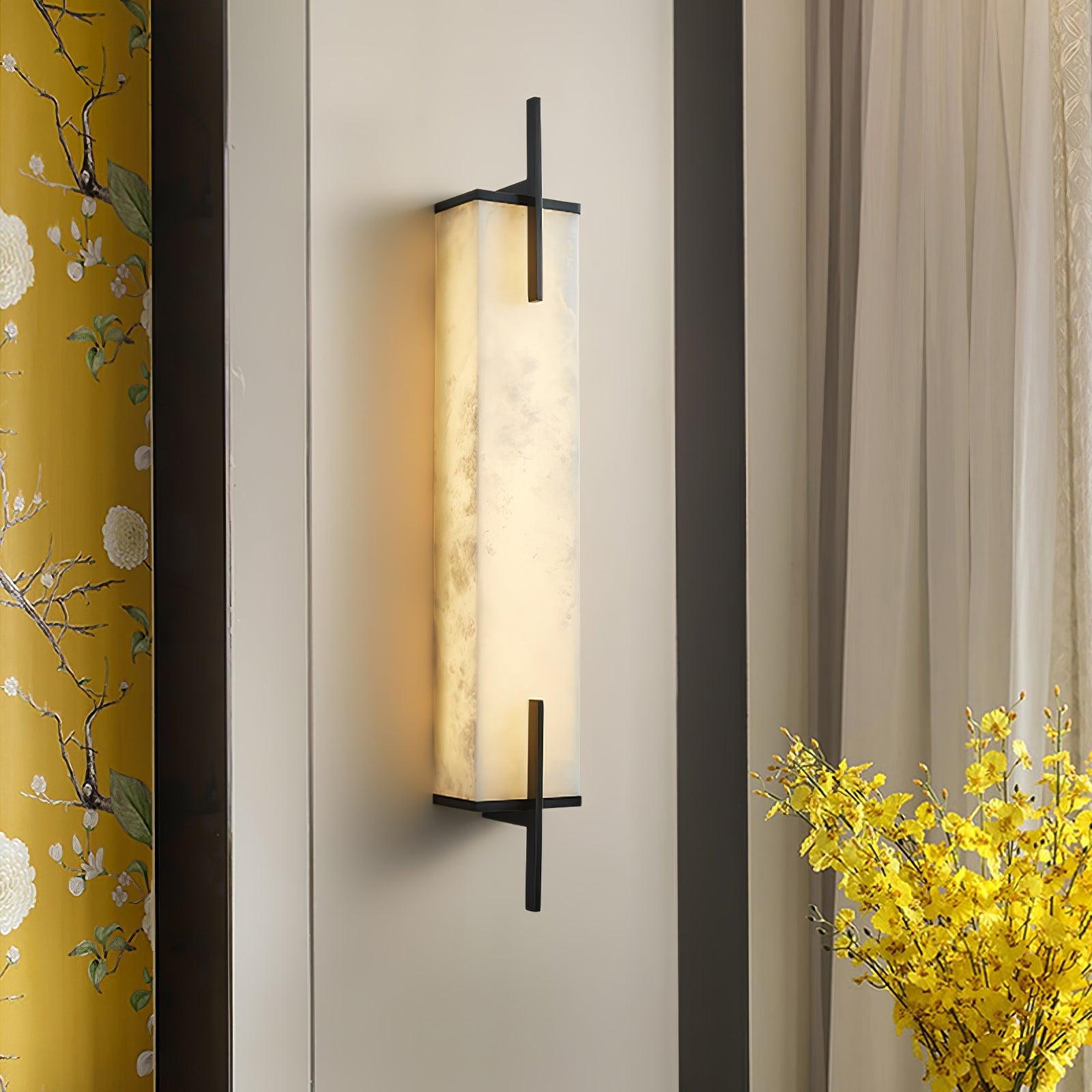 Aurcarir Rectangular Alabaster Wall Light - Letslighting