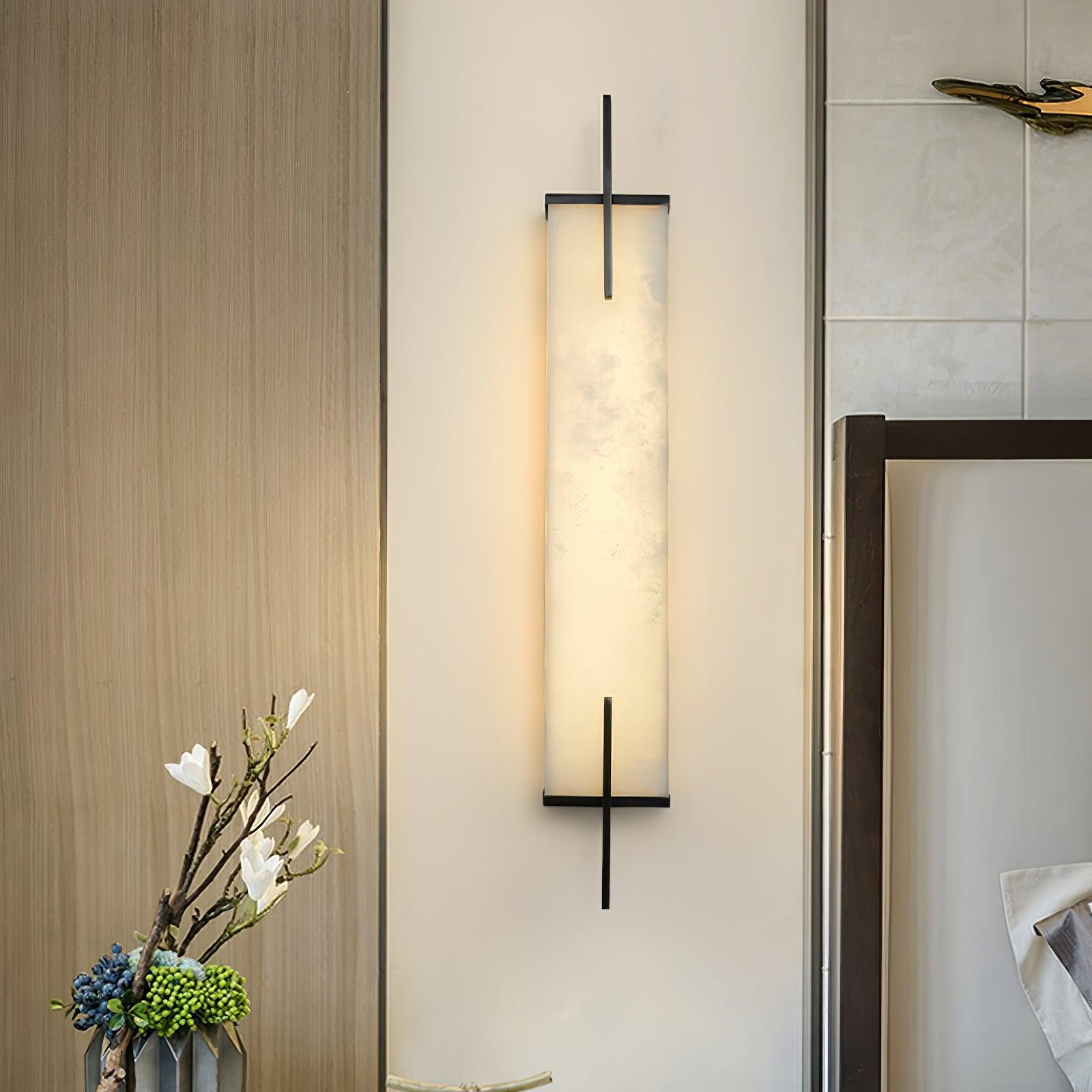 Aurcarir Rectangular Alabaster Wall Light - Letslighting