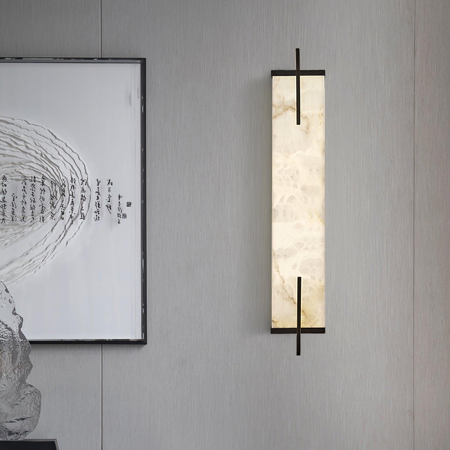 Aurcarir Rectangular Alabaster Wall Light - Letslighting