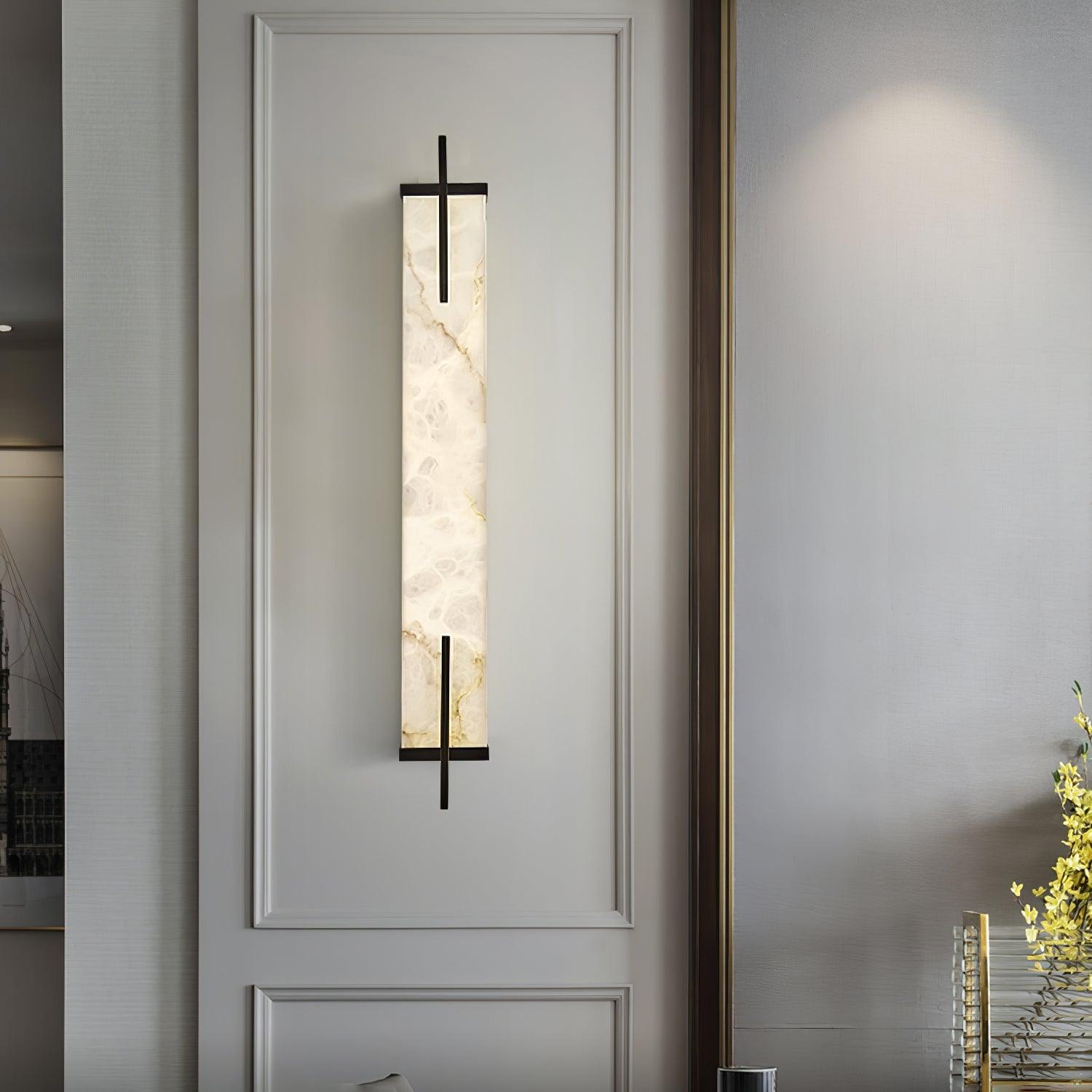 Aurcarir Rectangular Alabaster Wall Light - Letslighting