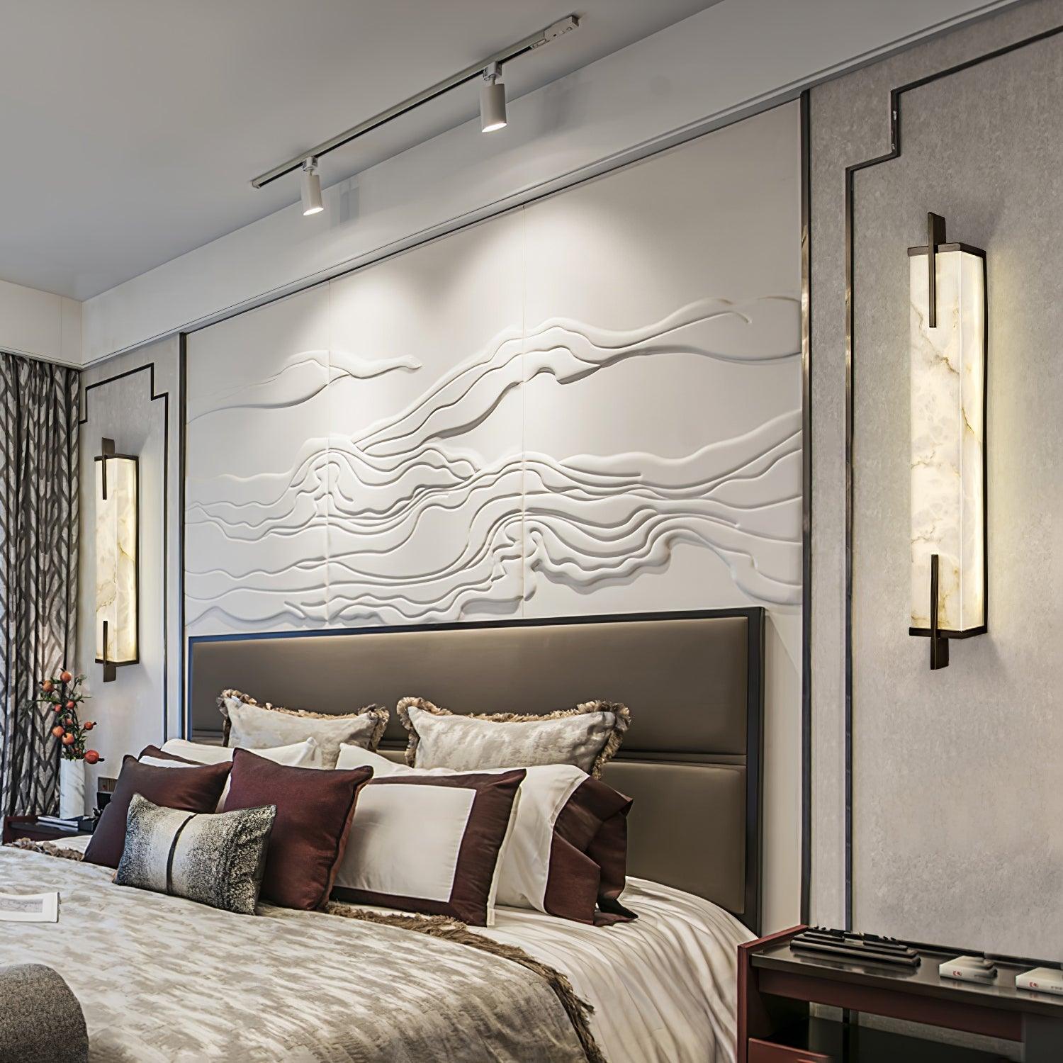 Aurcarir Rectangular Alabaster Wall Light - Letslighting