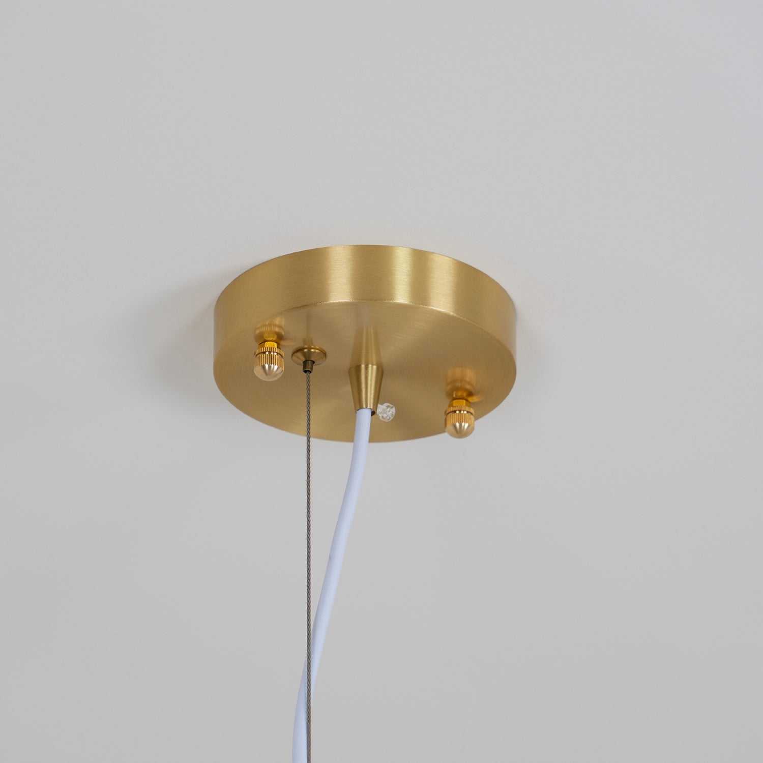 Miroir Modern Minimalist Alabaster Metal Pendant Lamp - Lamp Copper