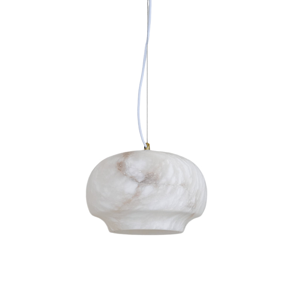 Miroir Modern Minimalist Alabaster Metal Pendant Lamp - Lamp Copper