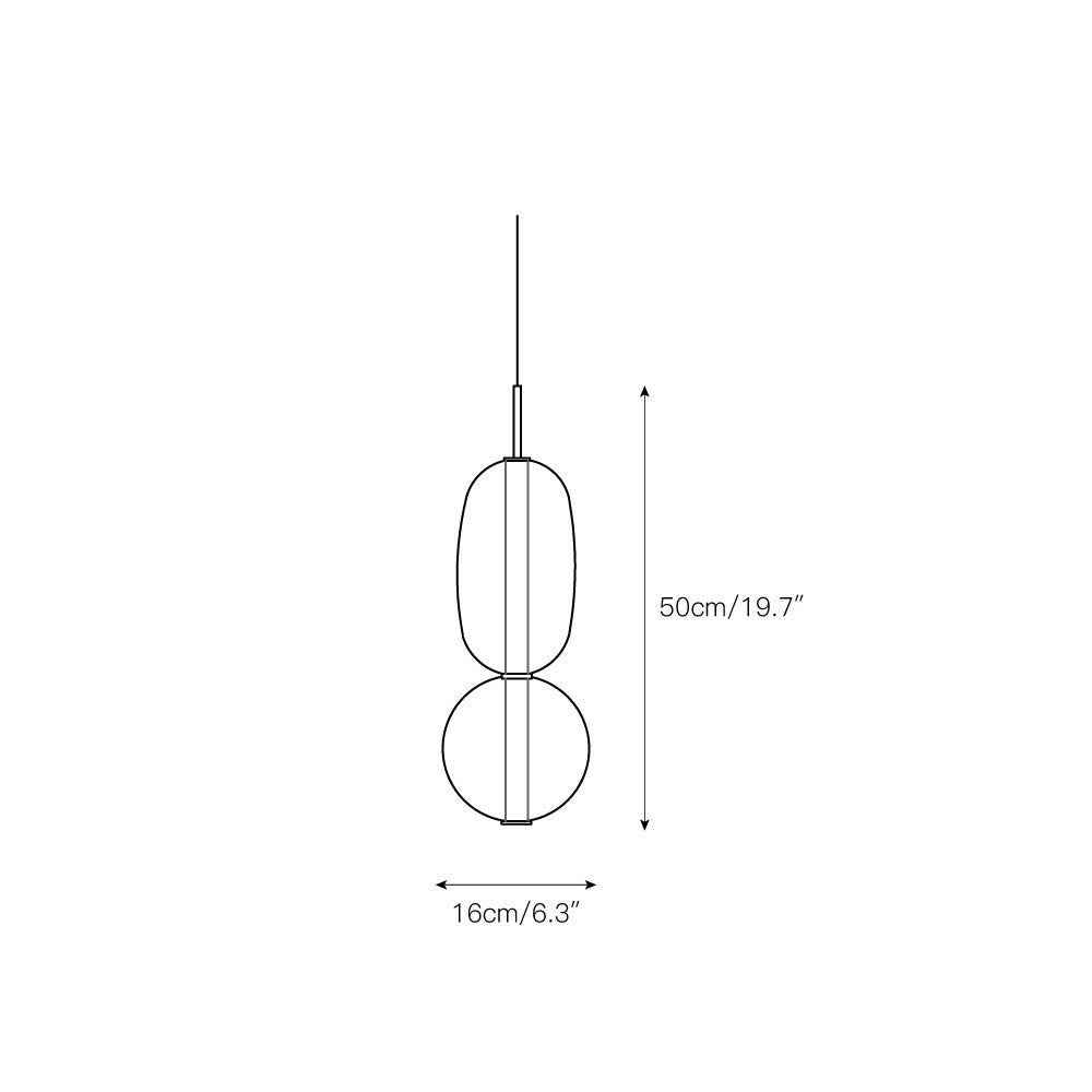 Zodore Premium Art Stained Glass Pendant Lamp - Lamp Copper