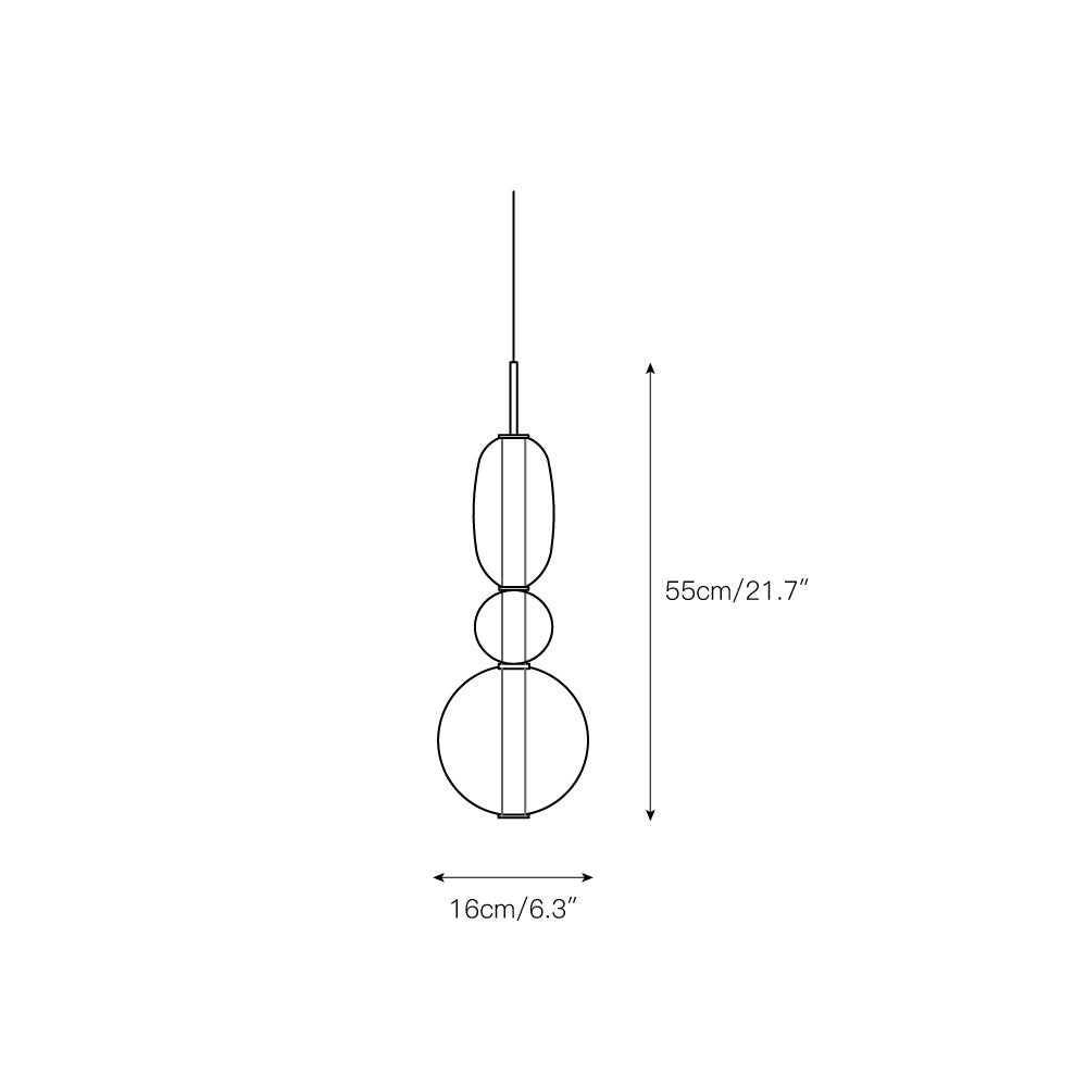 Zodore Premium Art Stained Glass Pendant Lamp - Lamp Copper