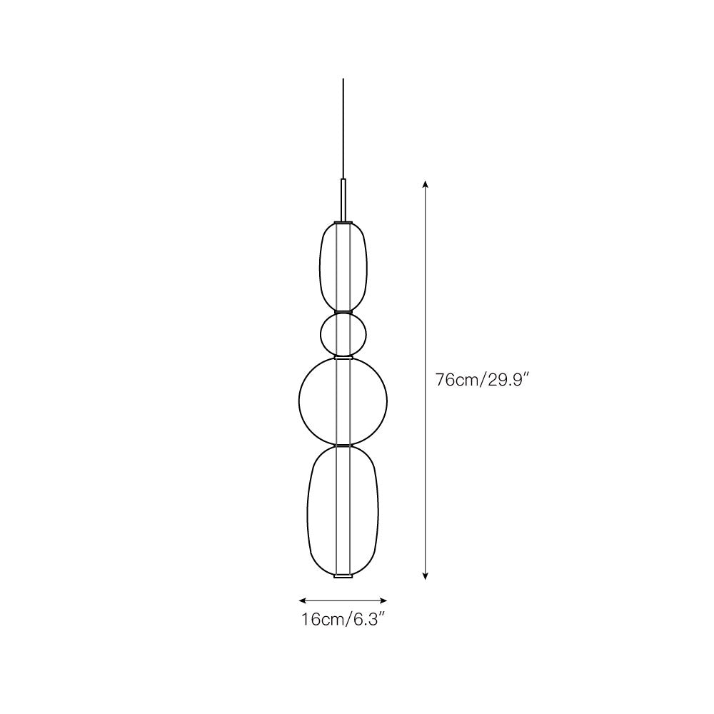 Zodore Premium Art Stained Glass Pendant Lamp - Lamp Copper