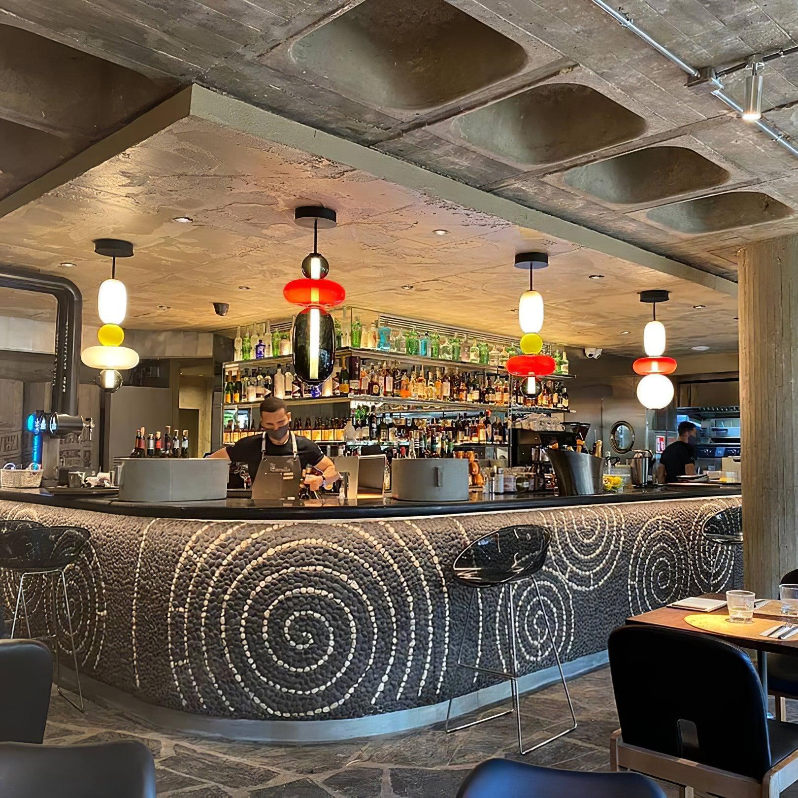 Zodore Premium Art Stained Glass Pendant Lamp - Lamp Copper