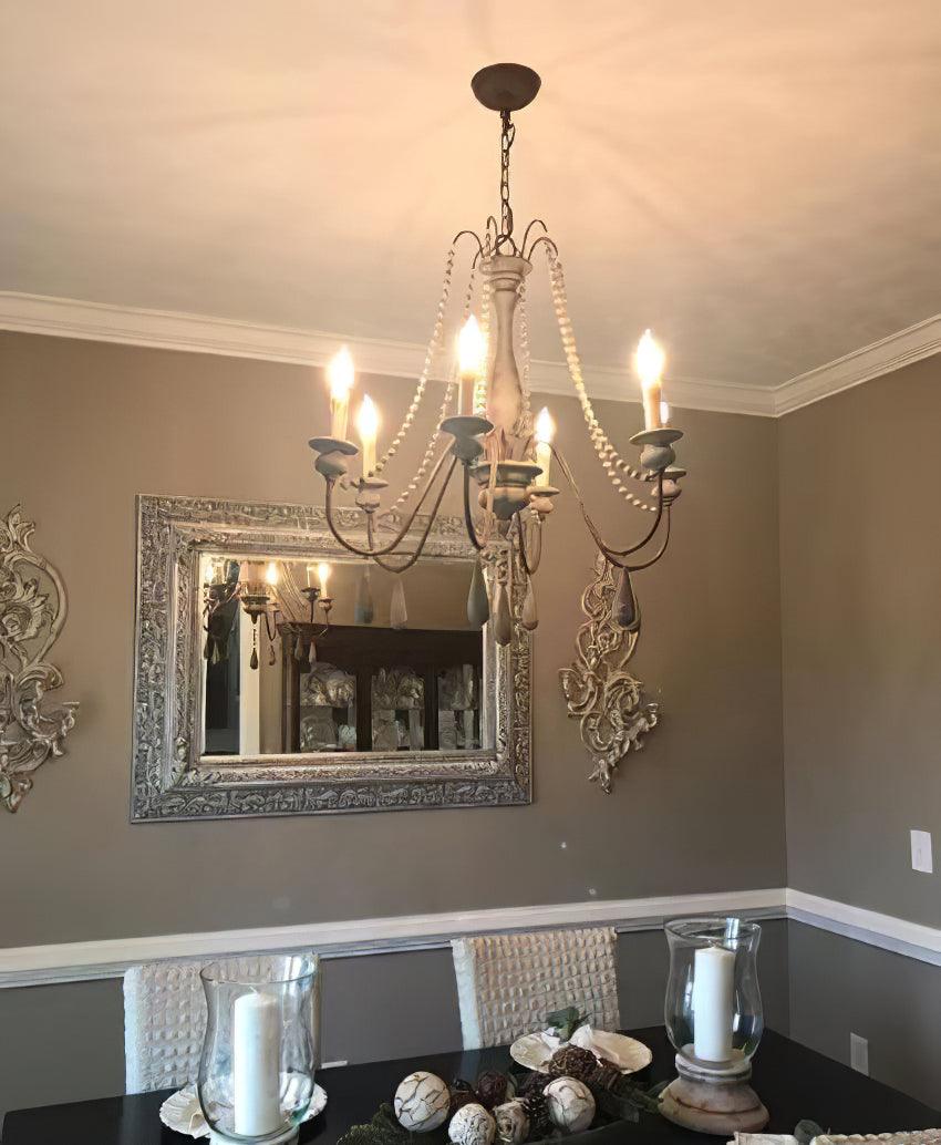 Candle Style Beaded Chandelier - Letslighting