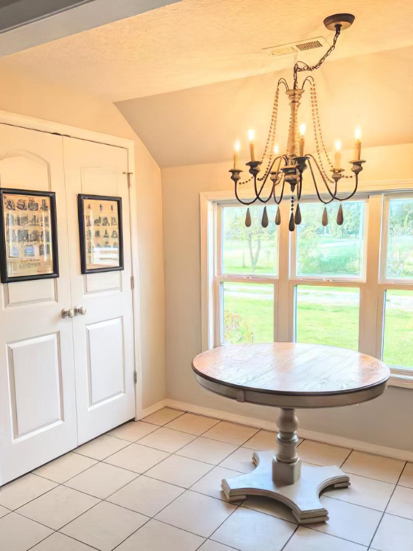 Candle Style Beaded Chandelier - Letslighting