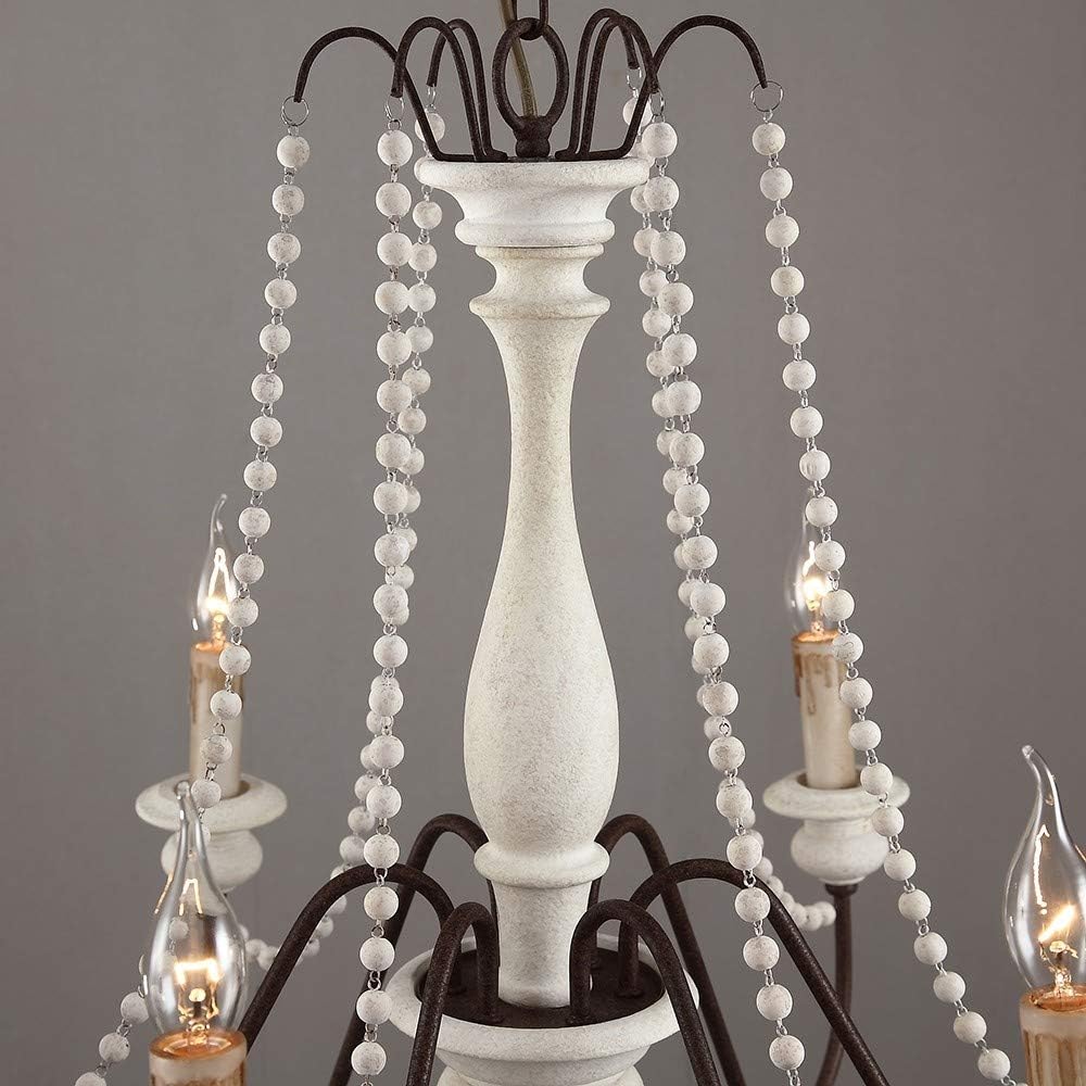 Rive Style Postmodern Luxury Beaded Wooden Metal Chandelier - Lamp Copper