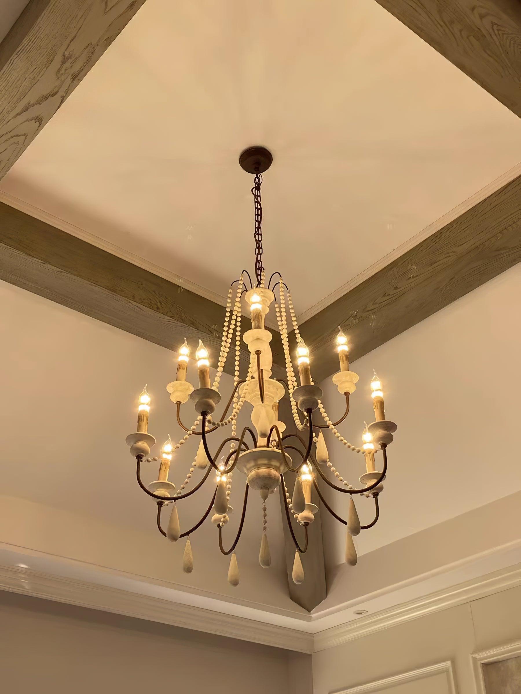 Candle Style Beaded Chandelier - Letslighting