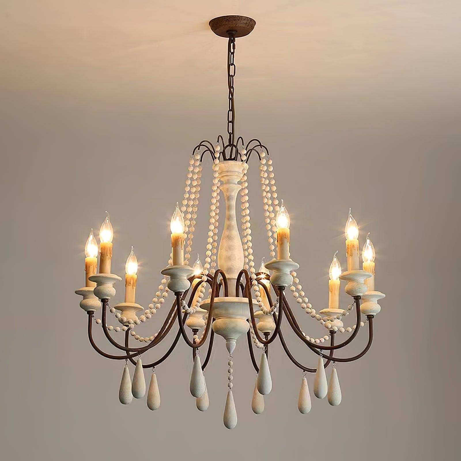 Candle Style Beaded Chandelier - Letslighting