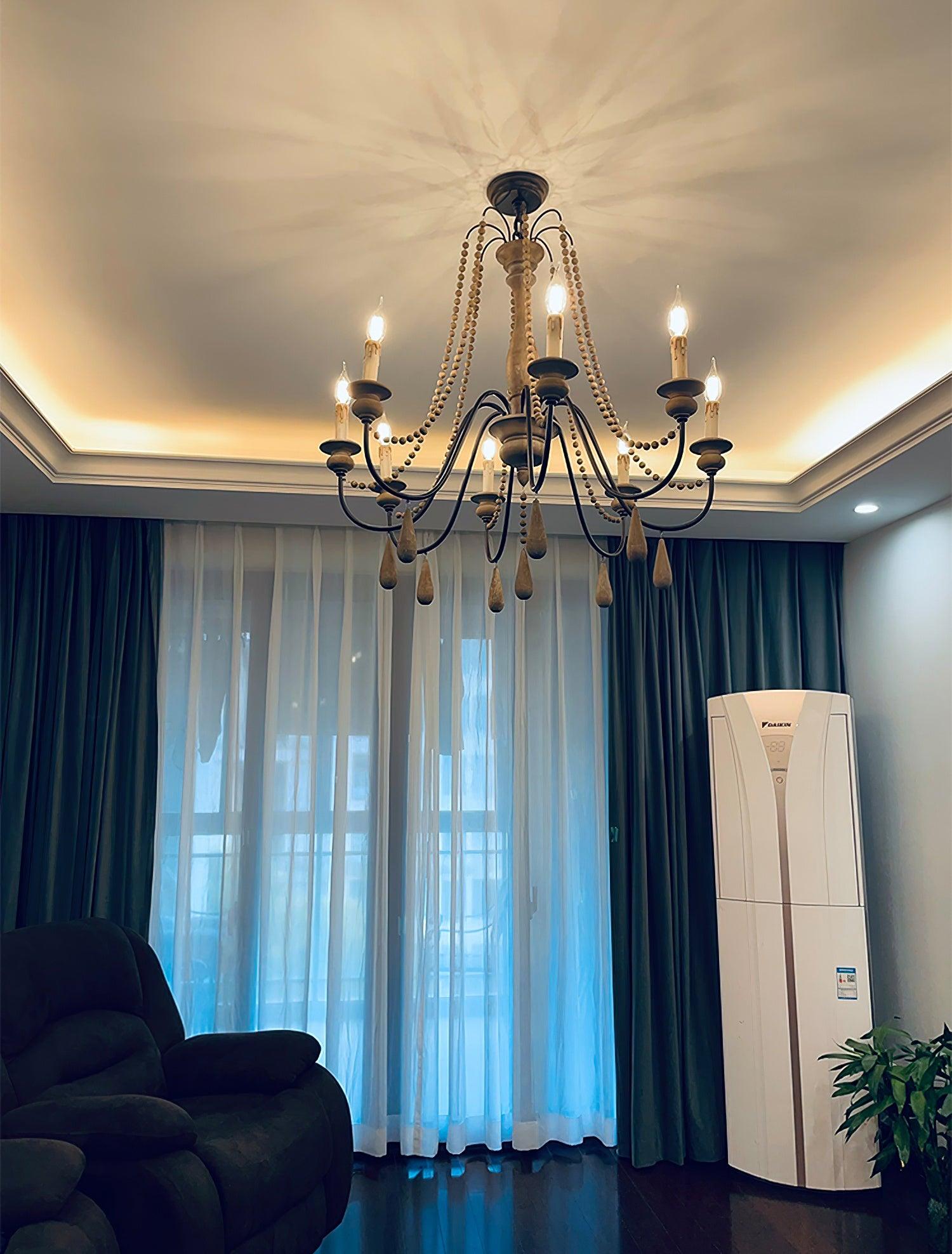 Candle Style Beaded Chandelier - Letslighting