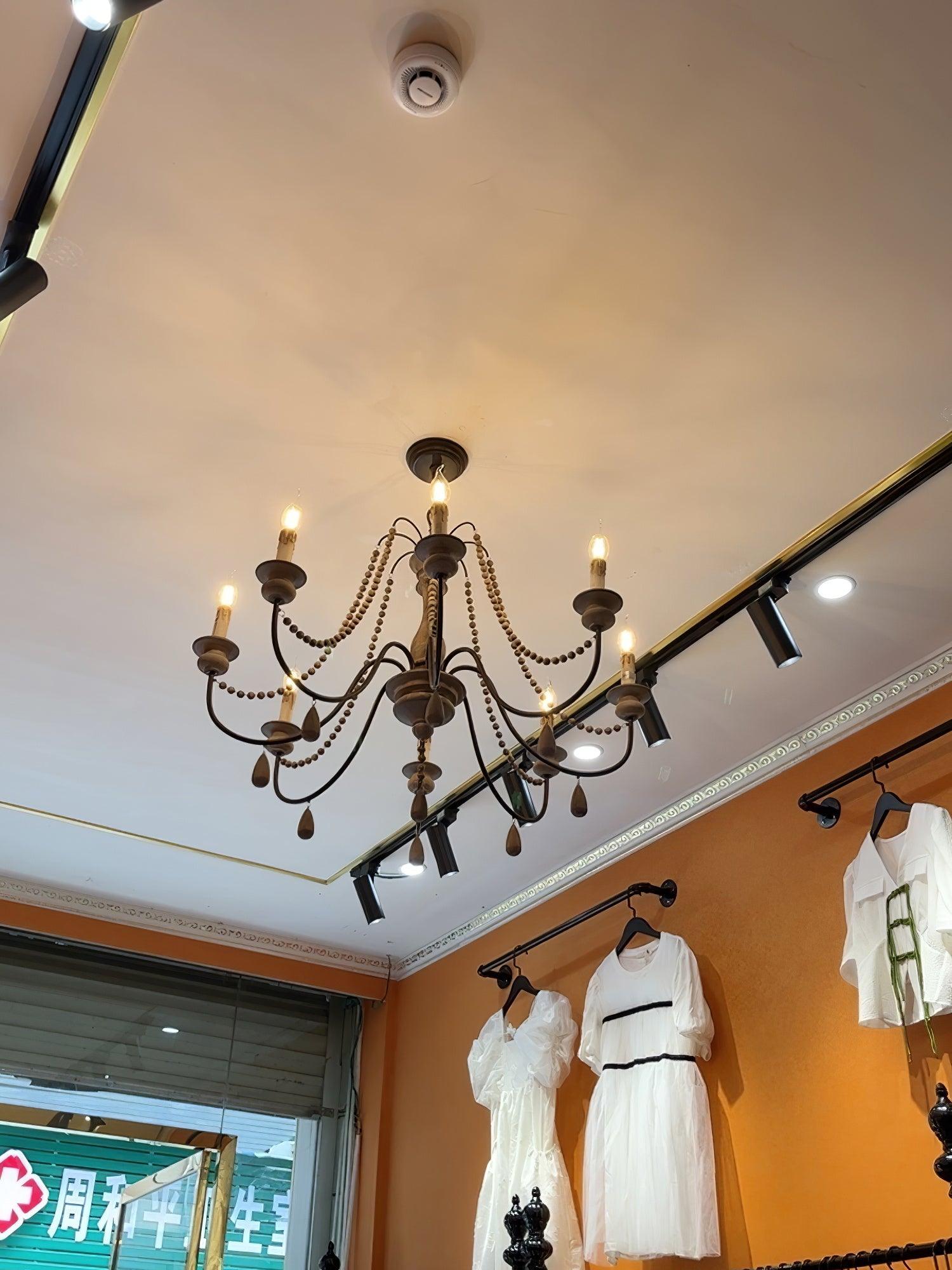 Candle Style Beaded Chandelier - Letslighting