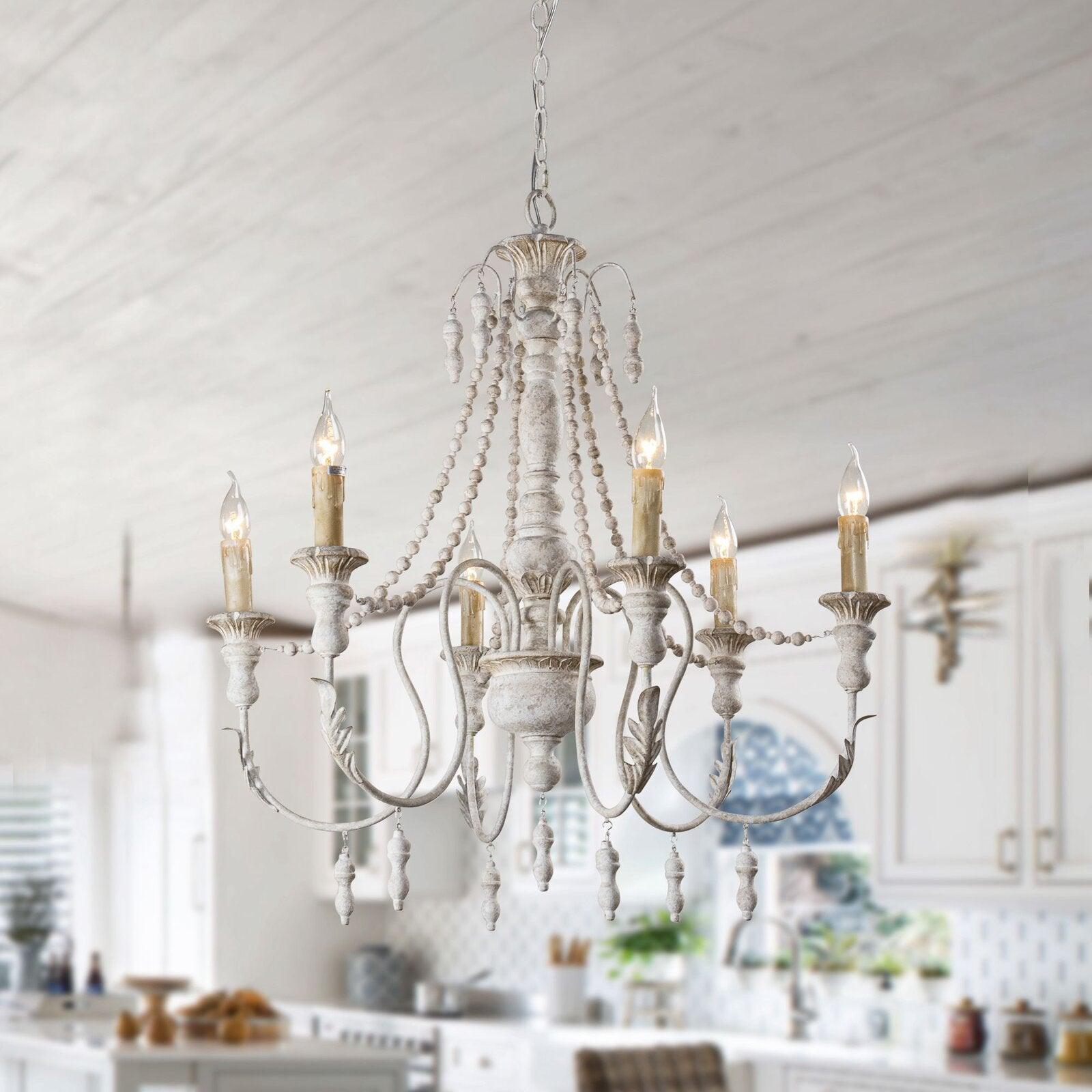 Candle Style Beaded Chandelier - Letslighting