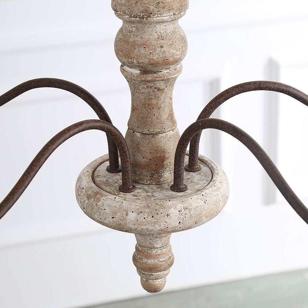 Aurora Chandelier Candlestick Farmhouse Rustic - Letslighting