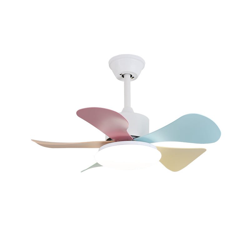 Ventilador de Techo con Lámpara Liora de Cristal Colorido