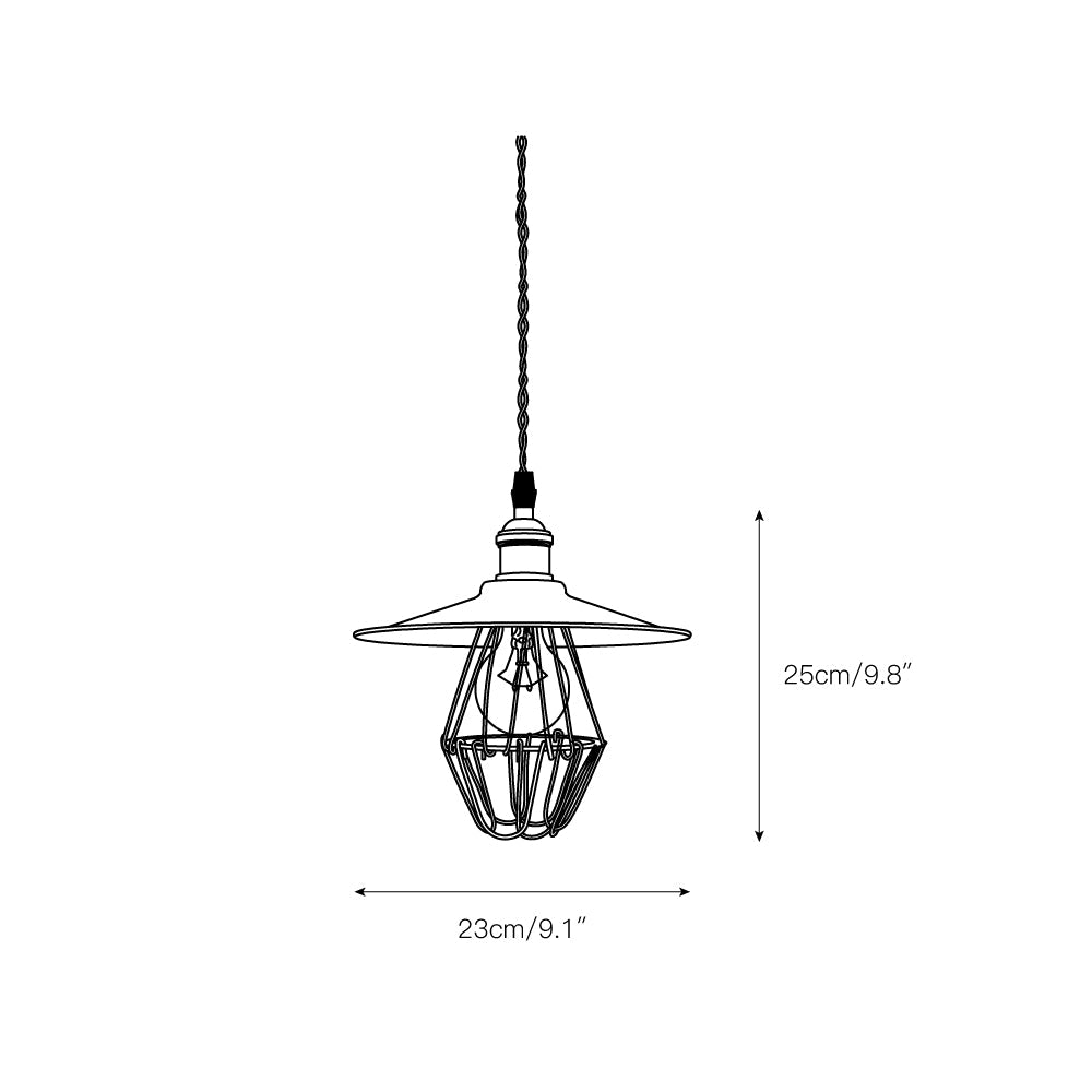 Stella Vintage Industrial Art Metal Pendant Light - Lamp Copper