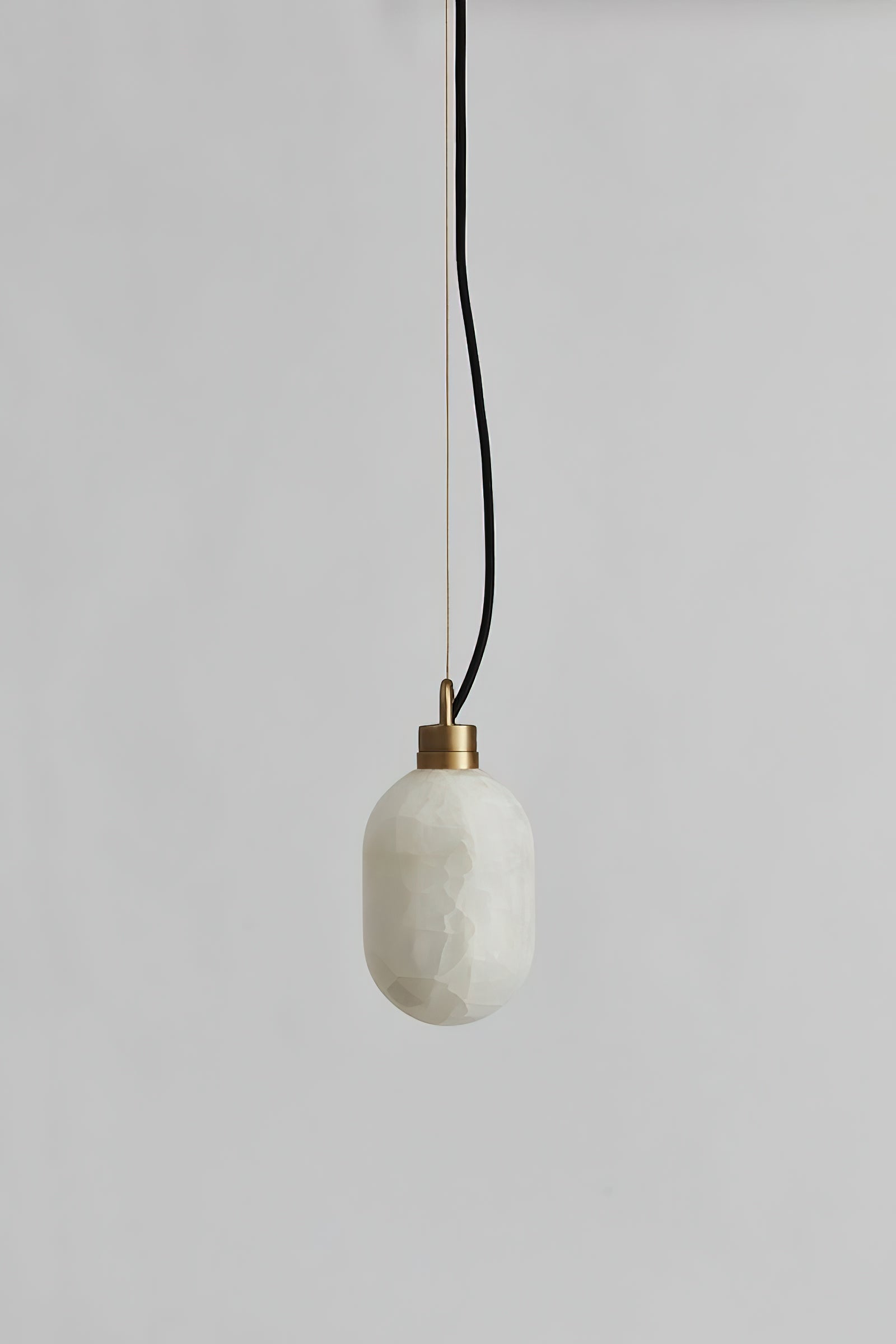 Umbra Modern Minimalist Brass Metal Alabaster Pendant Lamp - Lamp Copper