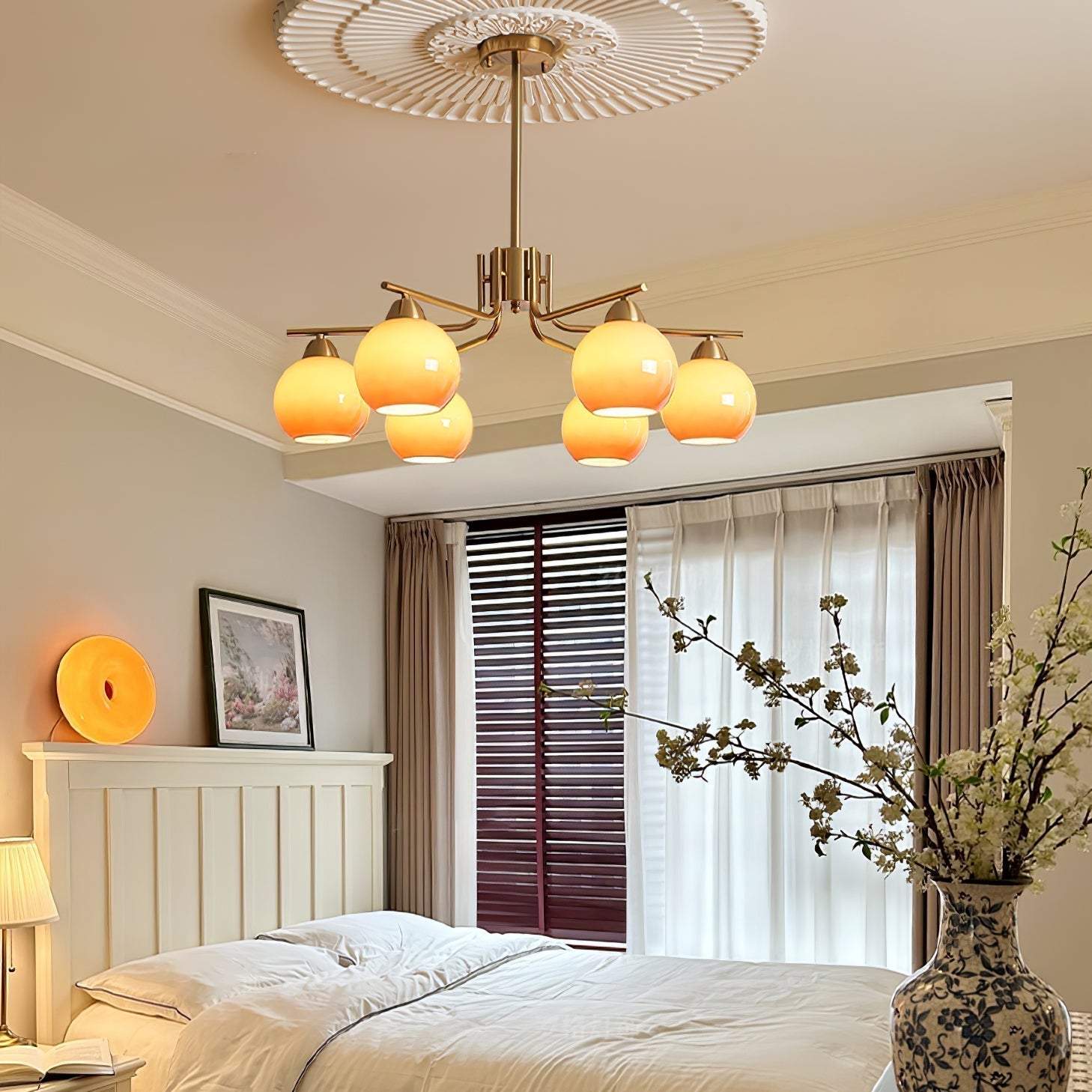 Caramel Sphere Chandelier - Letslighting
