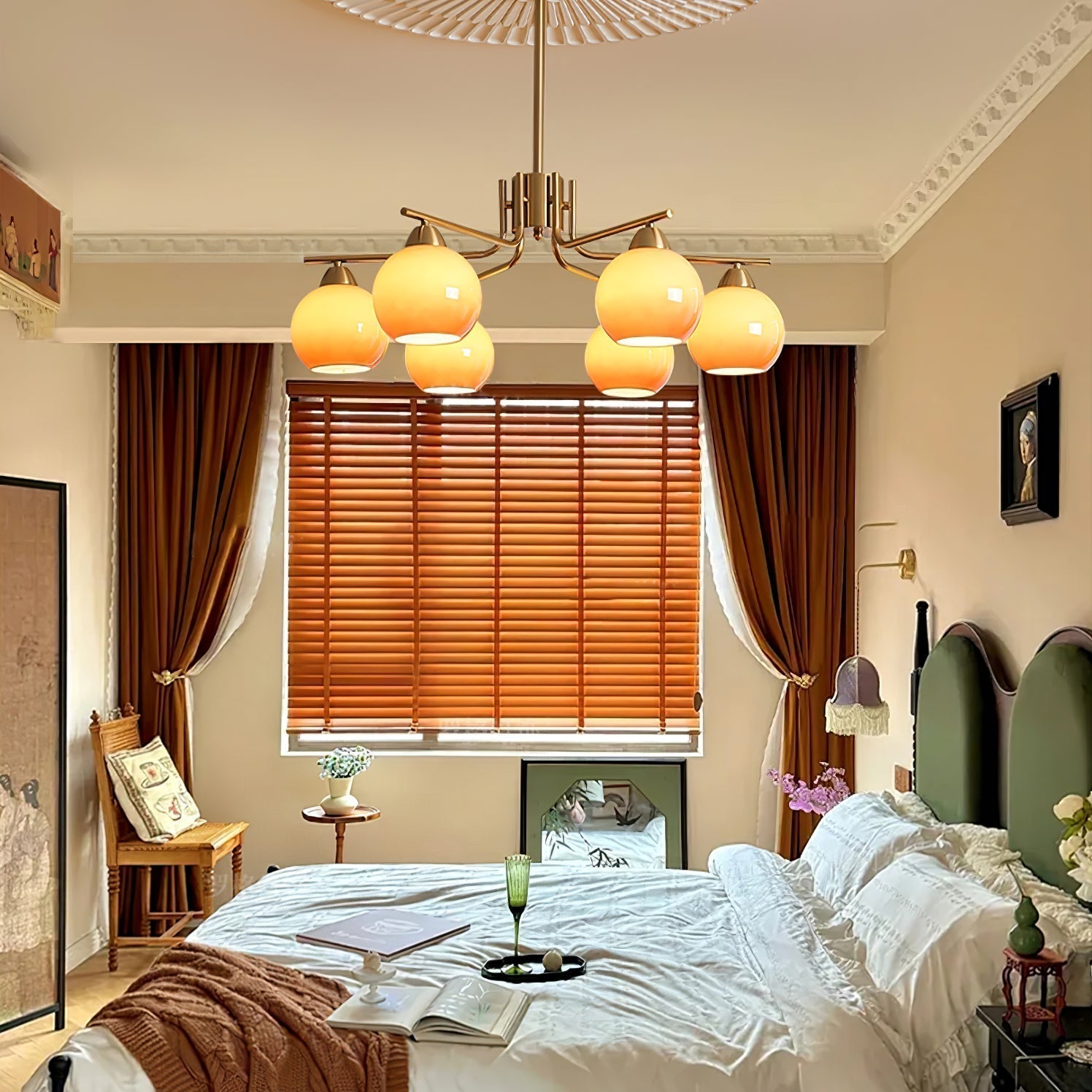 Caramel Sphere Chandelier - Letslighting