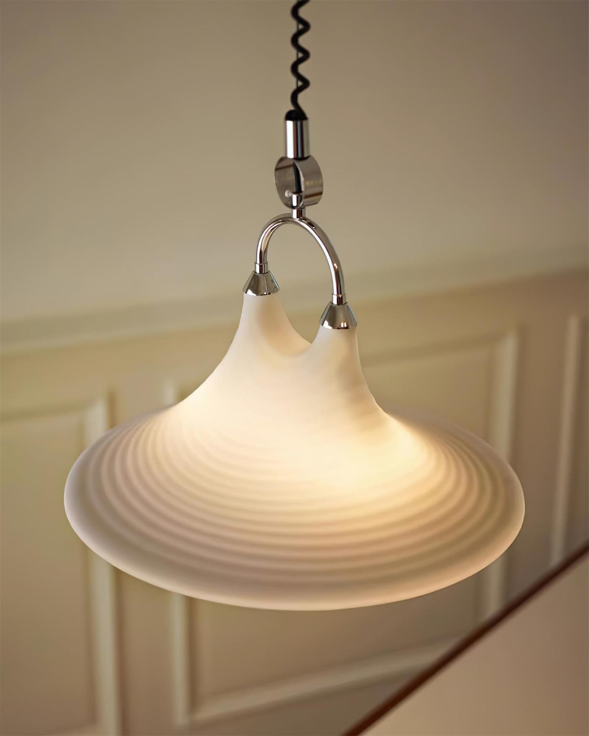 Aria Trumpet Individual Creativity Plastic Pendant Lamp - Lamp Copper