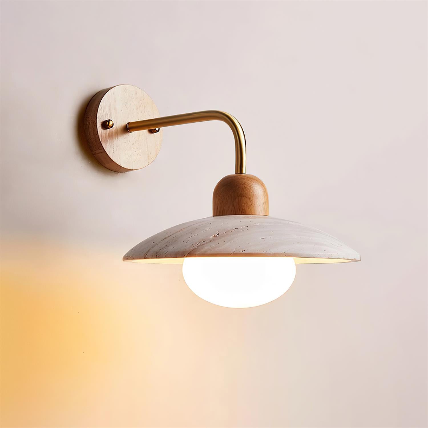 Aria Lámpara de Pared Vintage de Travertino