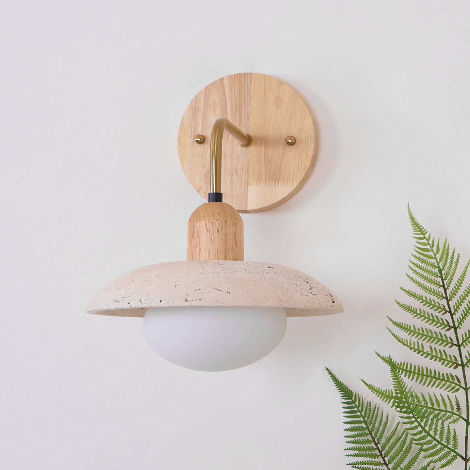 Aria Lámpara de Pared Vintage de Travertino