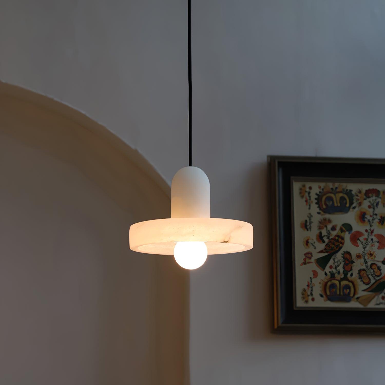 Lyvynos Stacked Alabaster Pendant Light - Letslighting