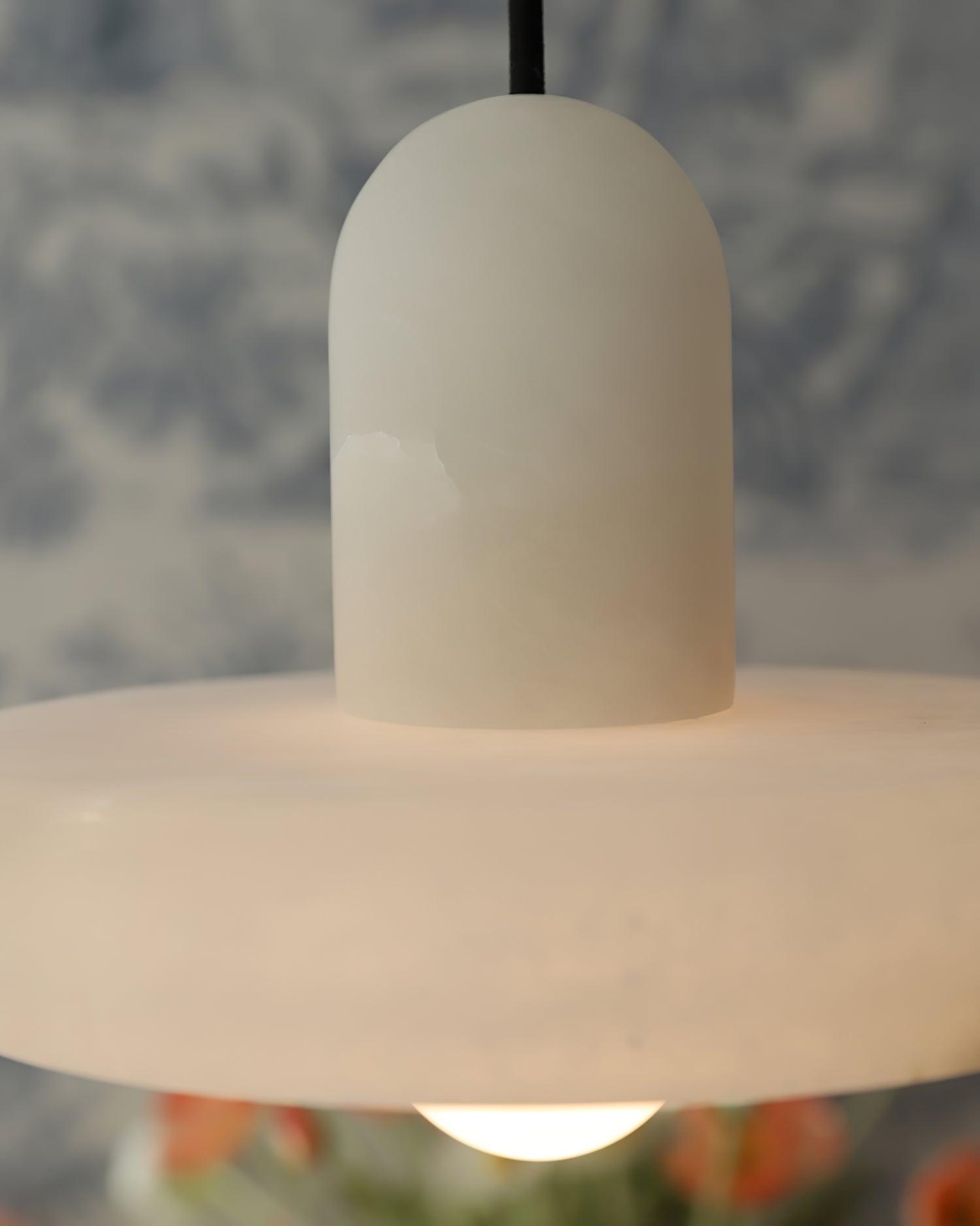 Lyvynos Stacked Alabaster Pendant Light - Letslighting