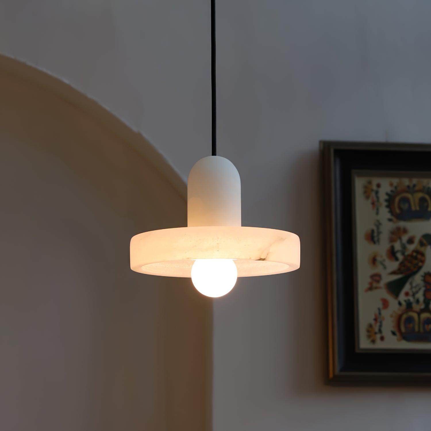 Lyvynos Stacked Alabaster Pendant Light - Letslighting