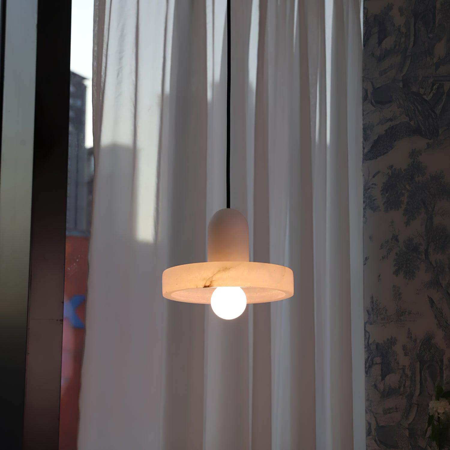 Lyvynos Stacked Alabaster Pendant Light - Letslighting