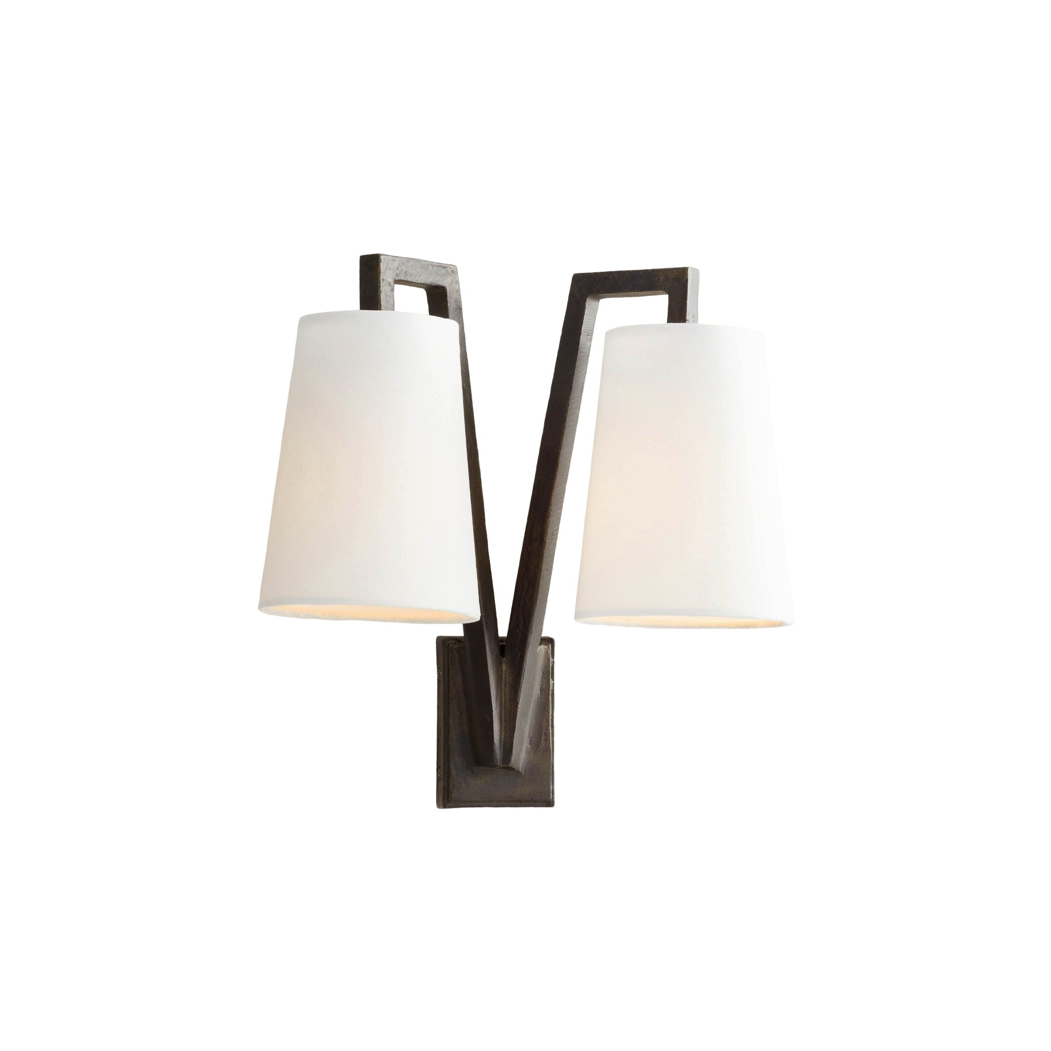 Ivmarel Vintage Industrial Double Brass Fabric Wall Lamp - Lamp Copper