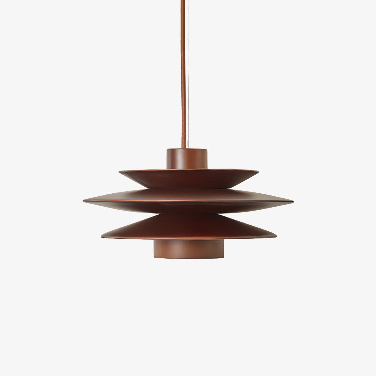 Cascade Wooden Disc Pendant Lamp - Letslighting