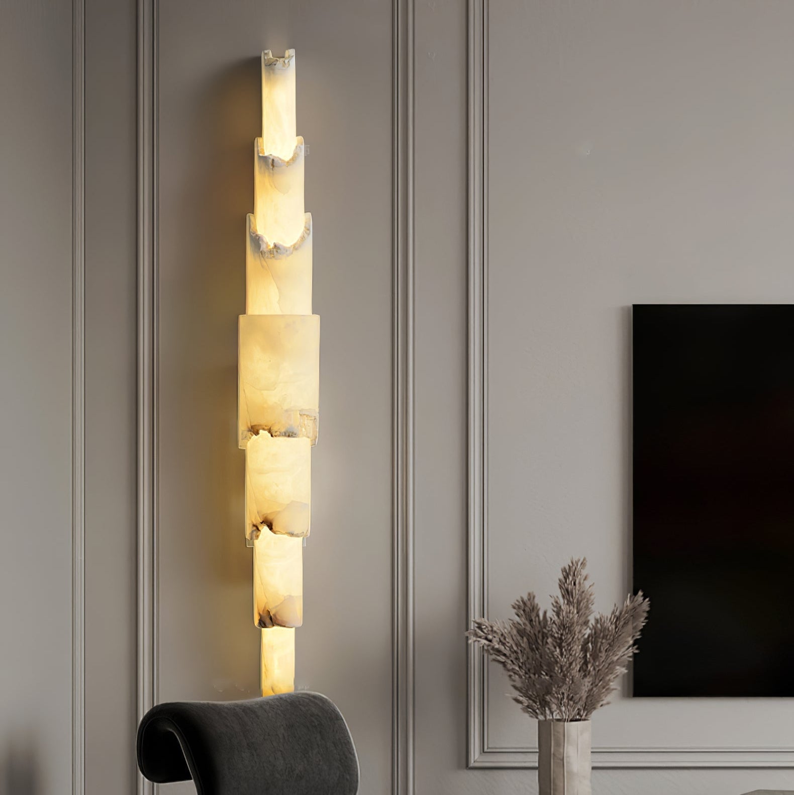Elara Multi-layer Alabaster Wall Light - Letslighting