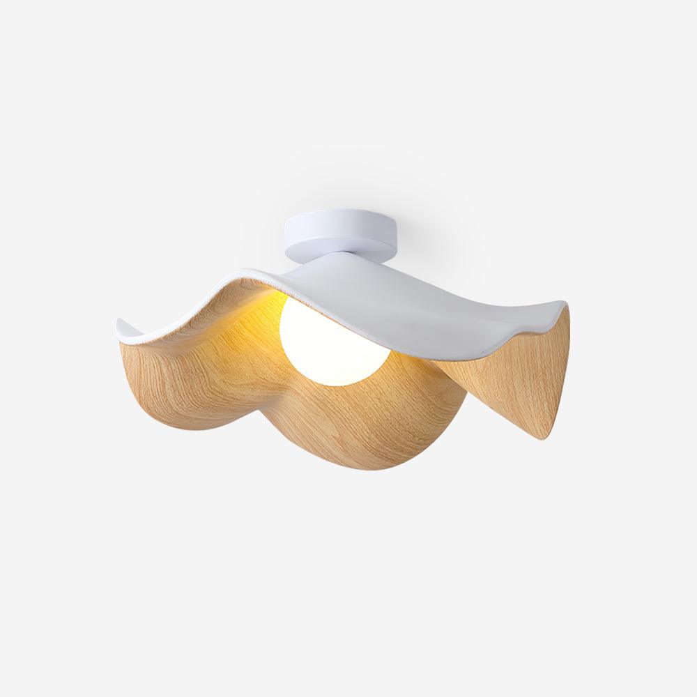Muto Lámpara de Techo de Madera en Negro y Blanco