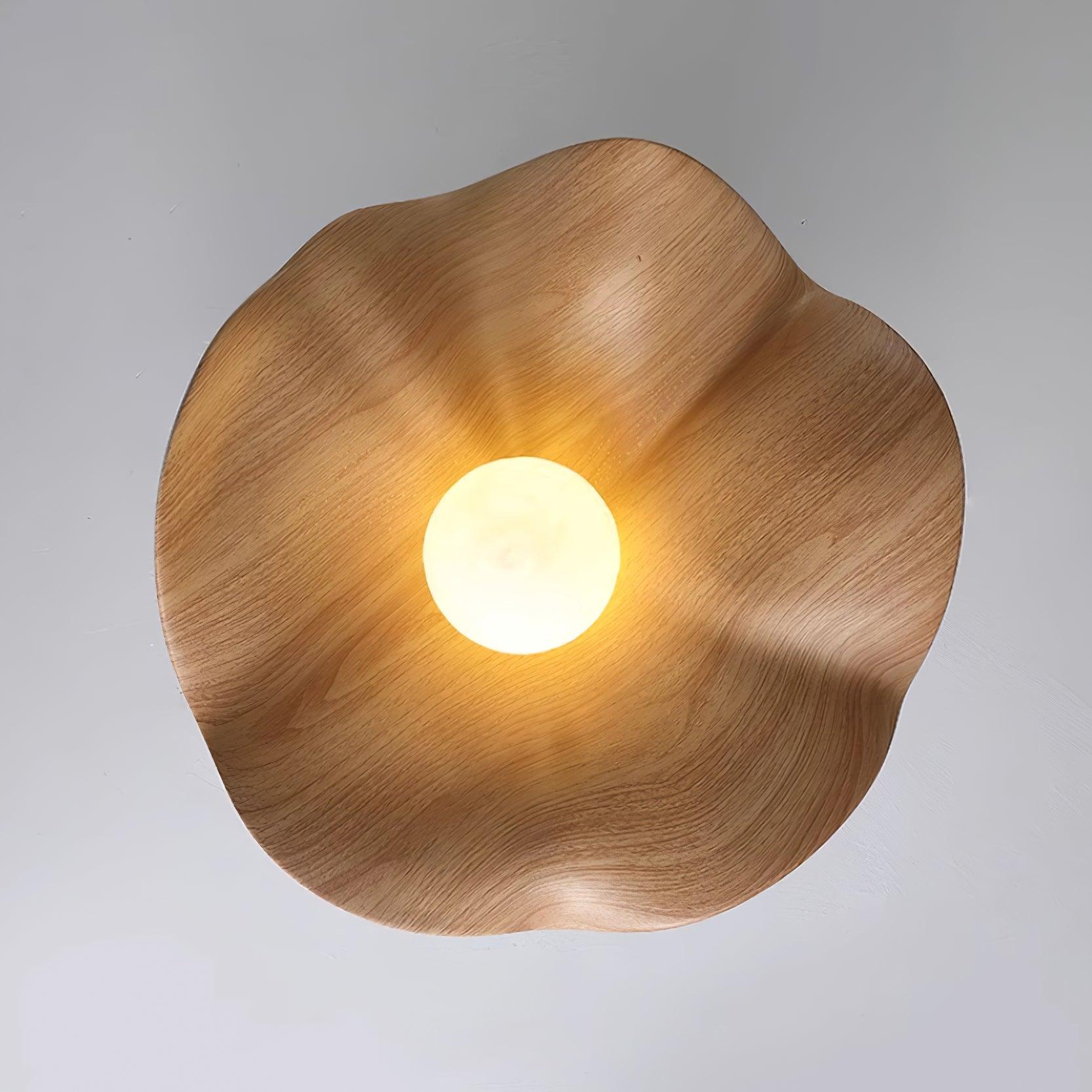 Muto Lámpara de Techo de Madera en Negro y Blanco