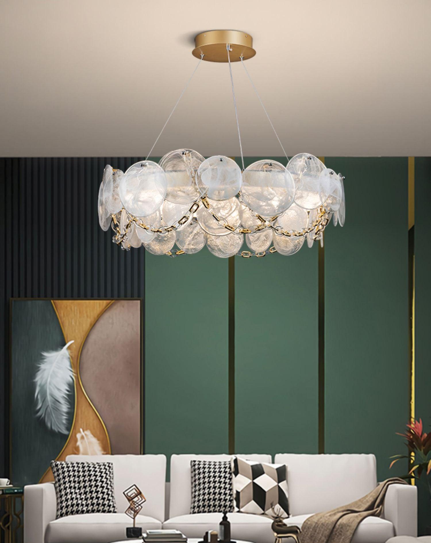 Ruby Luxury Glass Chandelier - Letslighting