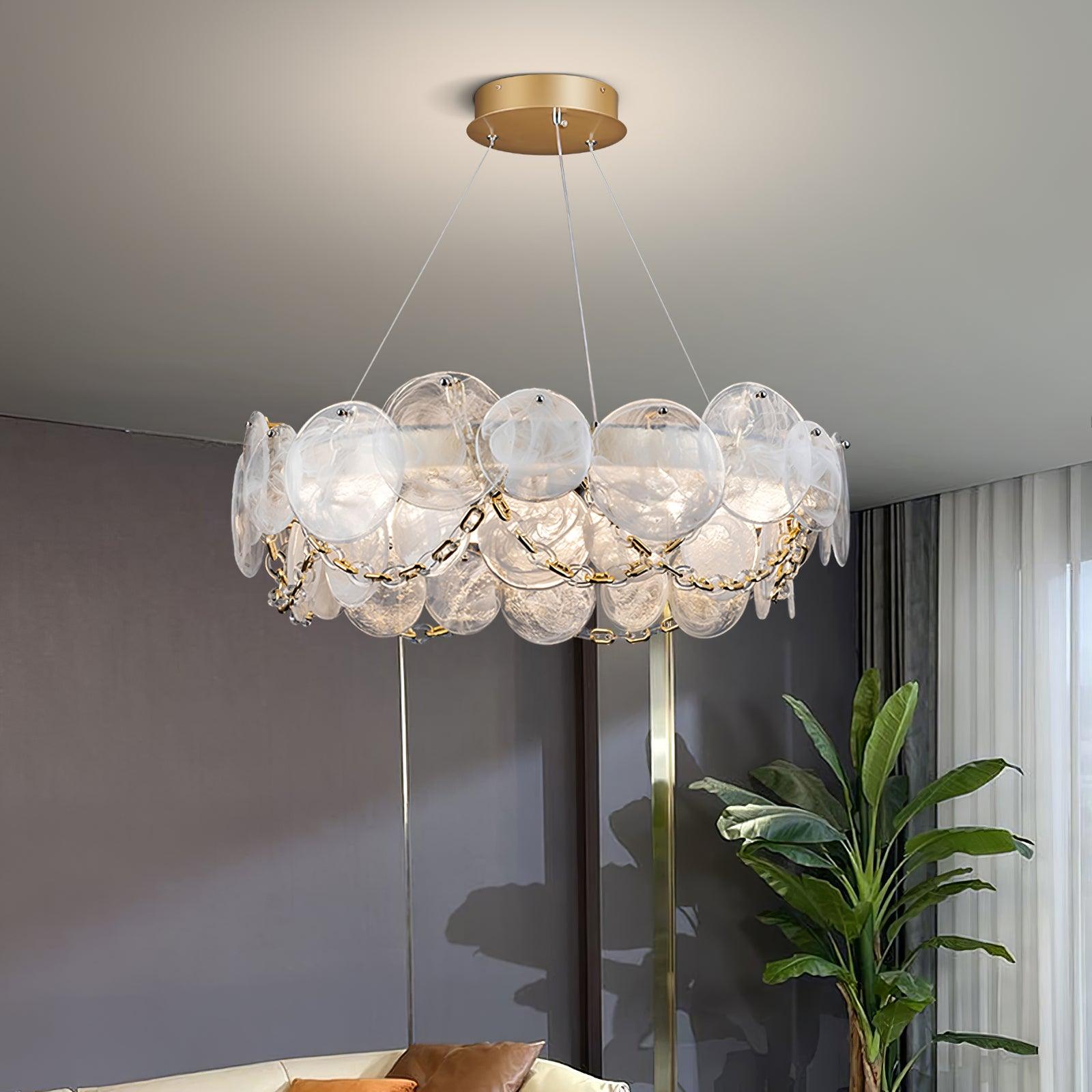 Ruby Luxury Glass Chandelier - Letslighting