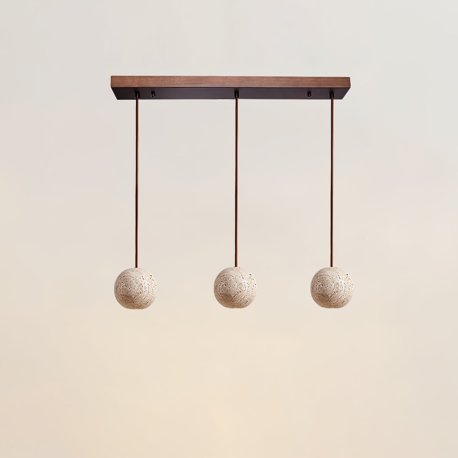 Trio Travertine Pendant Light - Letslighting