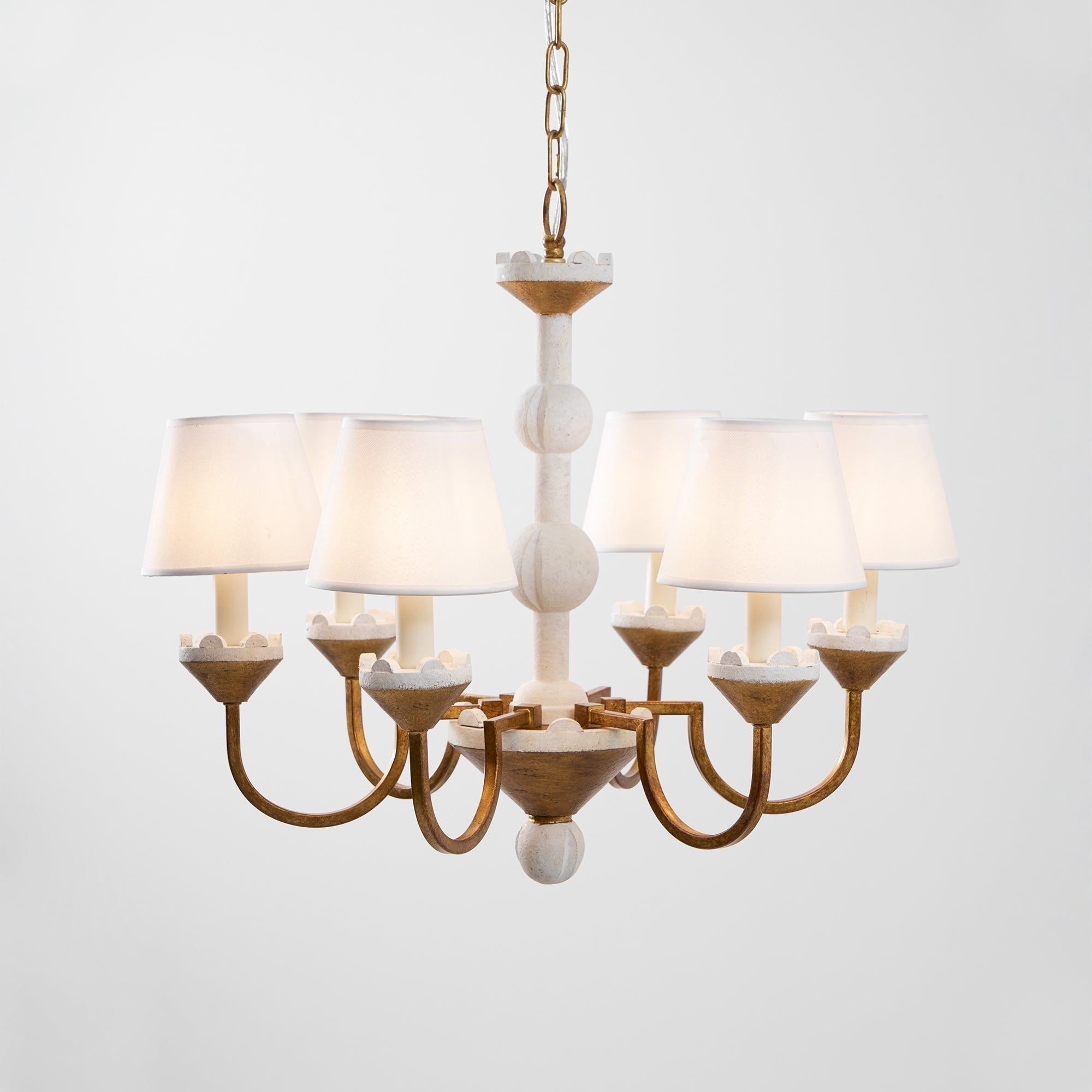 Quest Elegance Vintage Metal Fabric Chandelier - Lamp Copper