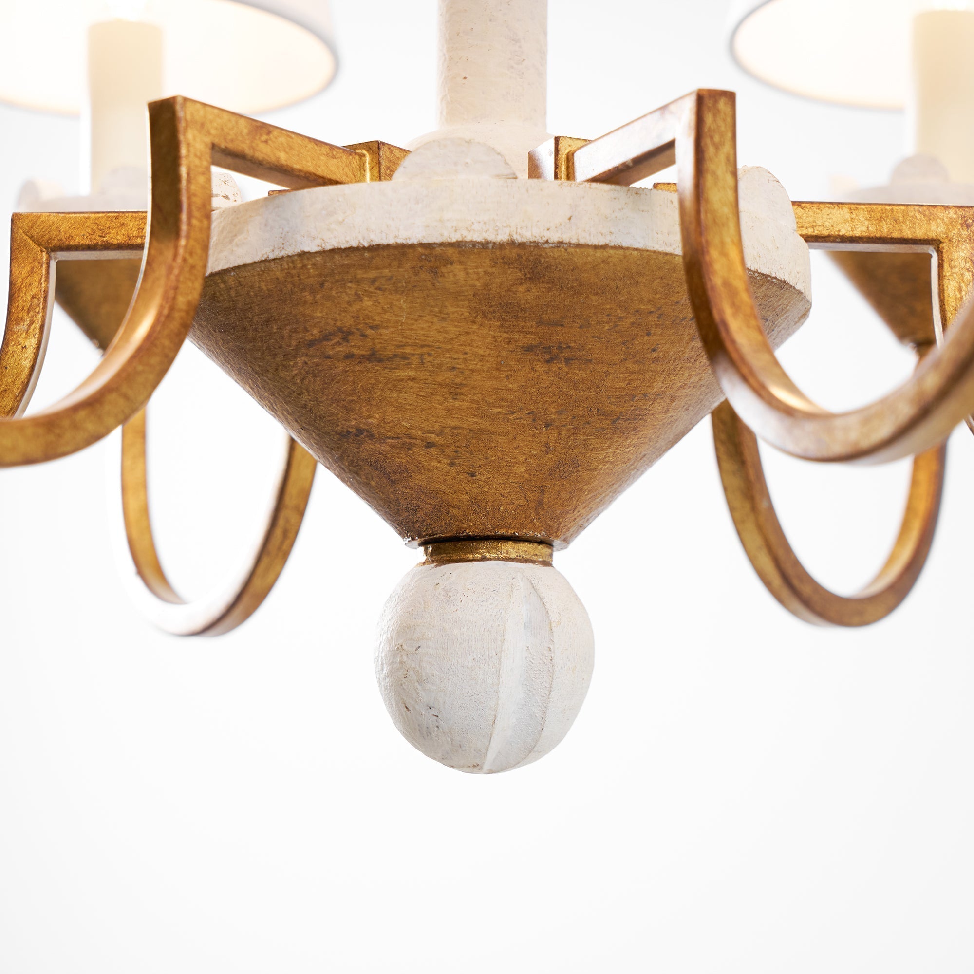 Quest Elegance Vintage Metal Fabric Chandelier - Lamp Copper
